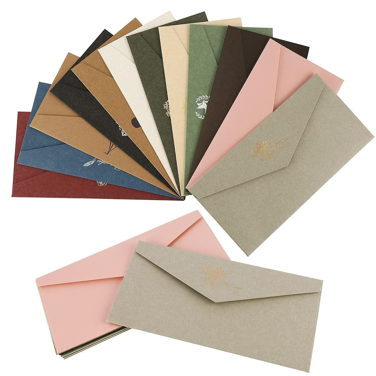 620Pcs Wax Seal Stamp Kit, Wax Seal Set with Wax Seal Beads, Sealing Wax Warmer, Vintage Envelopes, Wax Stamp and Metal Pen, Sealing Wax for Invitations, Cards, Envelopes, Gift Wrapping image number 5