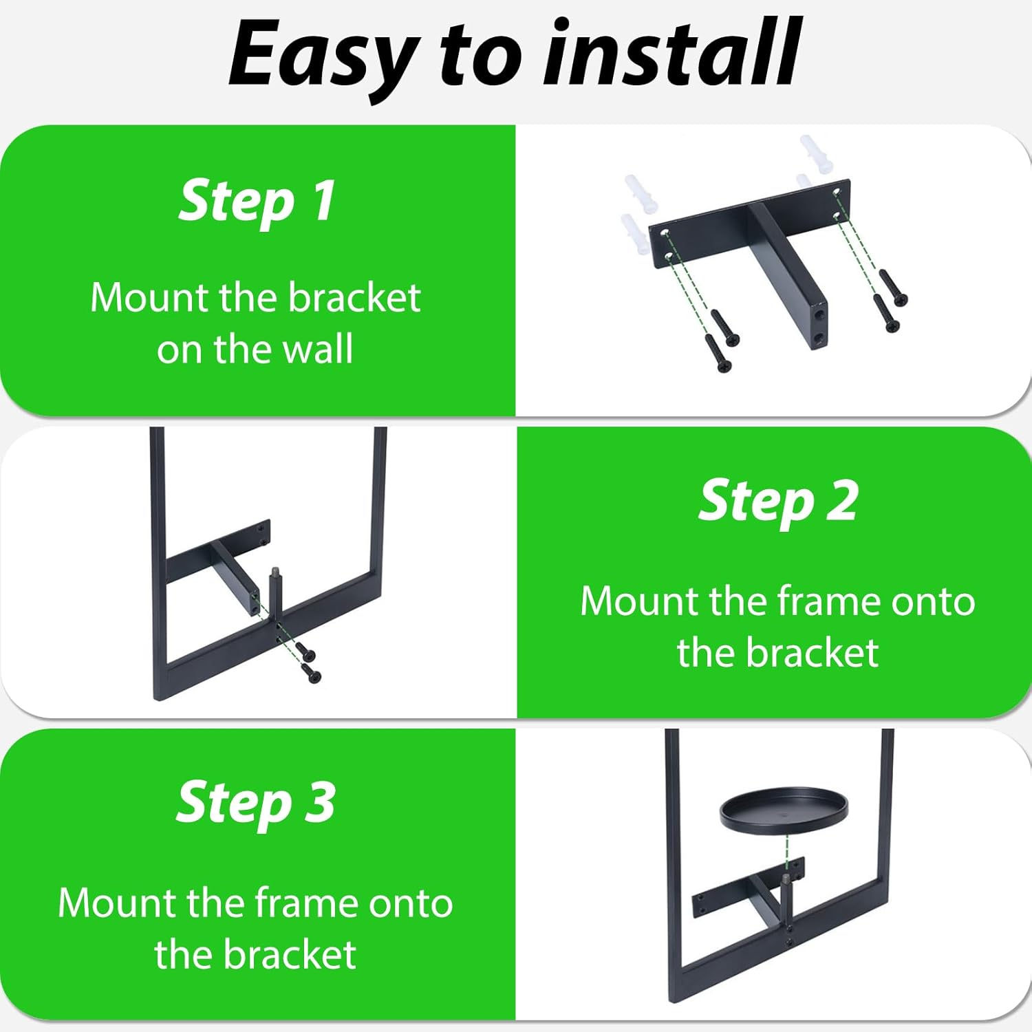 Wall Planters Indoor, Hanging Wall Planters for Indoor Plant Holder & Dried Flowers, 3 Pack Indoor Wall Decor Hanger Window Plant Shelves for Living Room Outdoor Entryway Decor image number 1