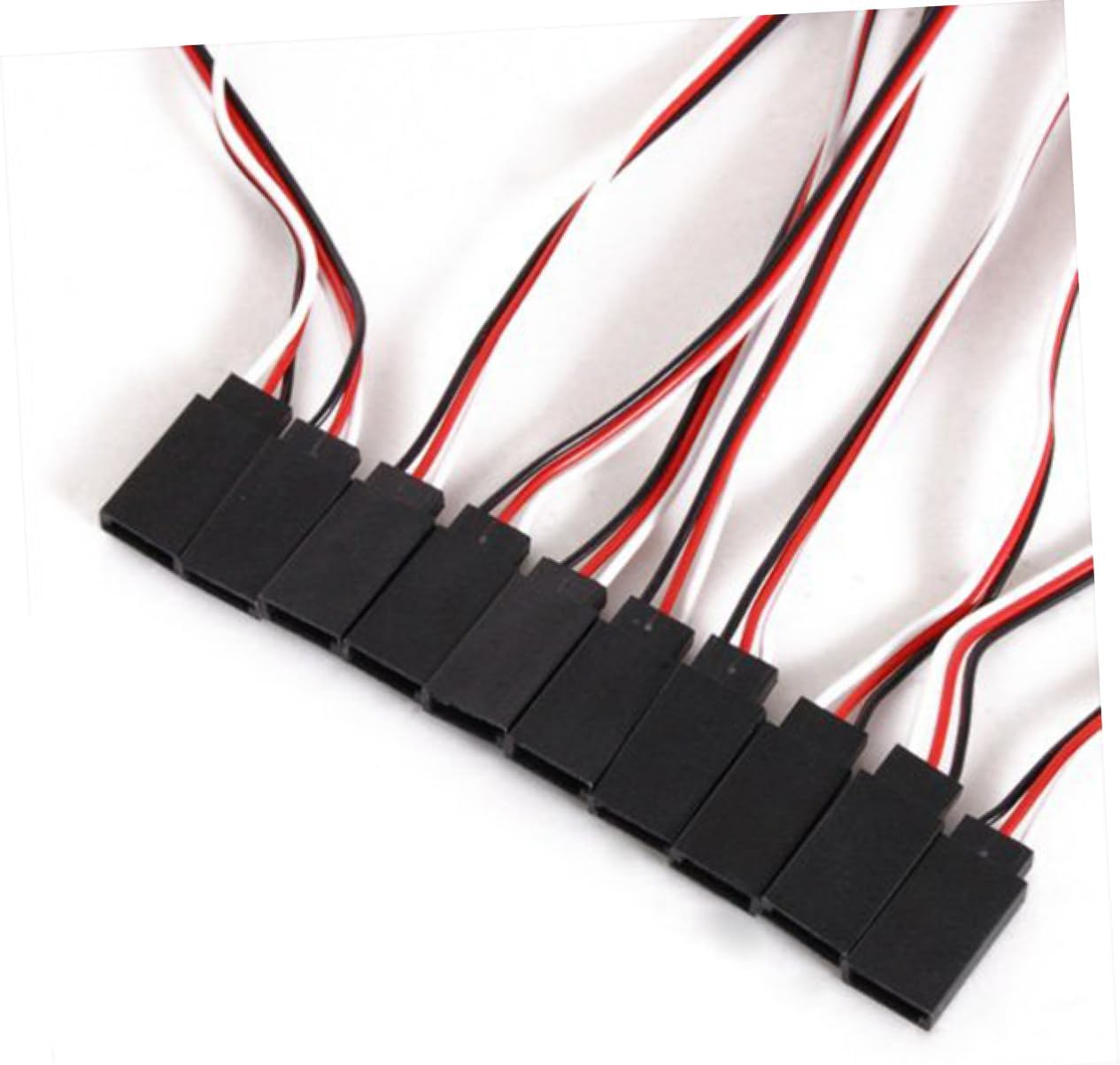 KOMBIUDA 10 Pcs Male to Female Extension Lead Wire Cable for Rc Cars Trucks and Airplanes Connection for Remote Control