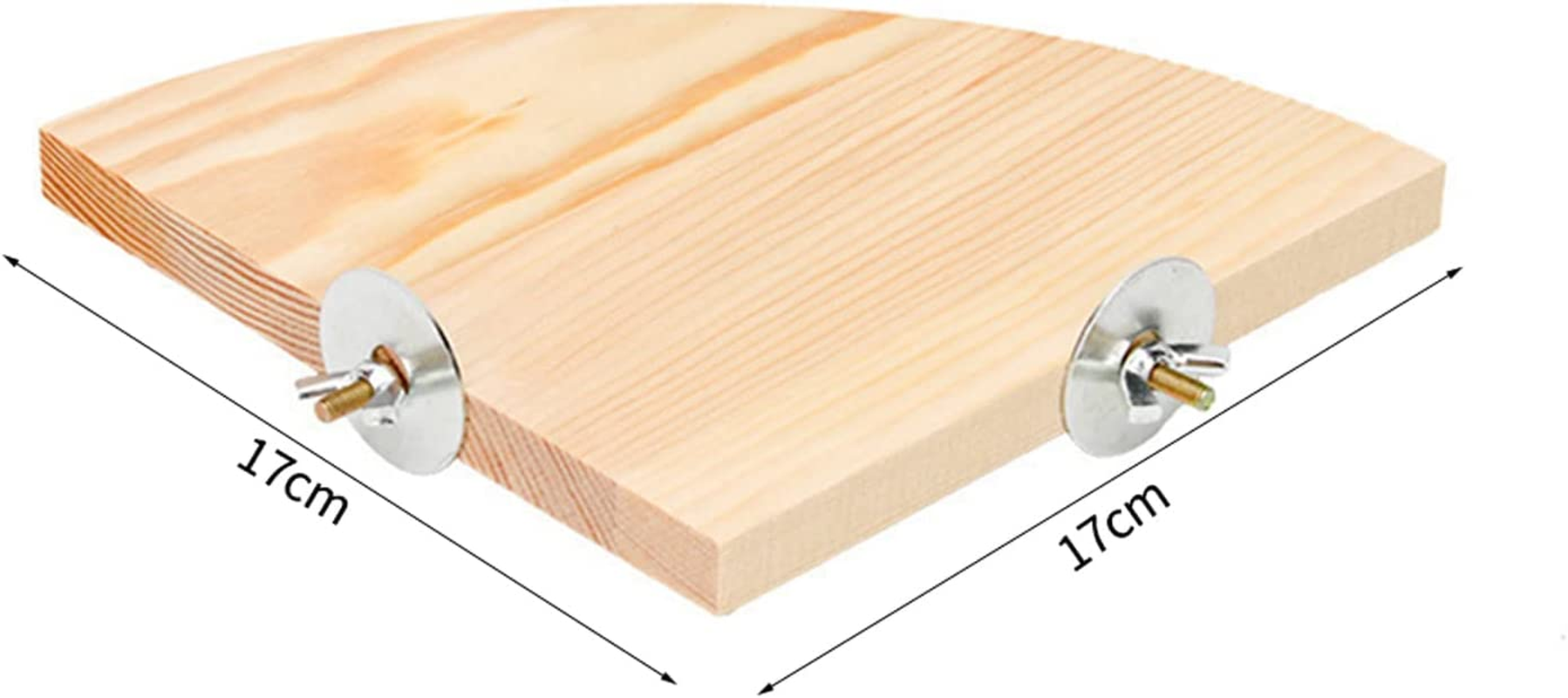 TRADERPLUS Wood Bird Perch Platform Stand Parrot Cage Perch Parrot Stand Playground Cage Accessories for Parakeets Bird Chinchilla Hamster Guinea Squirrel Hedgehog, 7 Inch image number 6