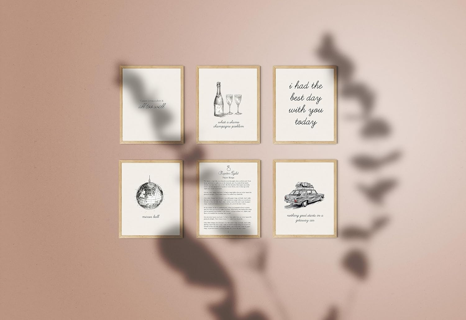 Twodays Taylor Room Decor Aesthetic, Swift Folklore Music Lyrics Wall Decor Posters, Album Covers Art Prints for Bedroom, Fans Birthday Party Decorations. (8'' X 10'', Set of 6, UNFRAMED) Beige image number 2