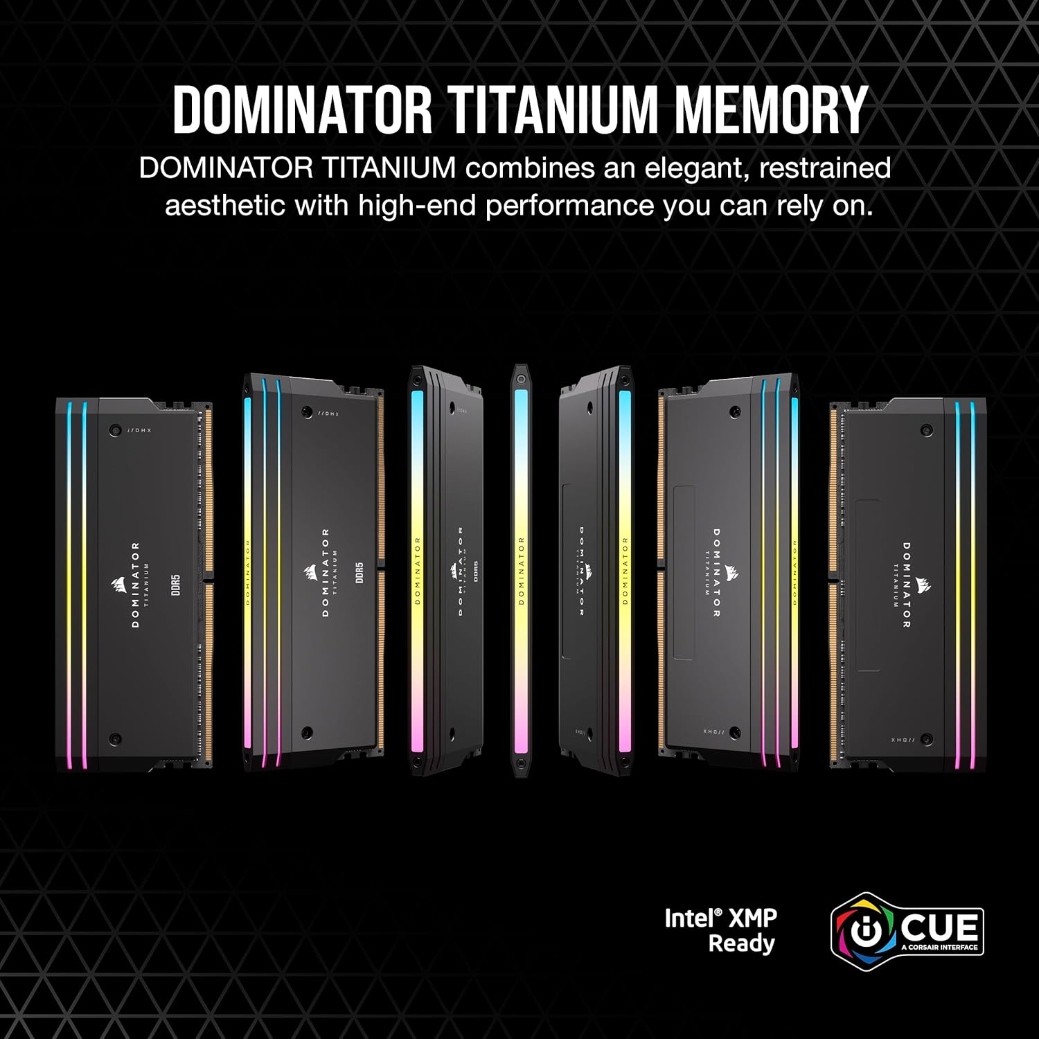 CORSAIR Dominator Titanium RGB DDR5 RAM 64GB (2X32Gb) DDR5 6600Mhz CL32 Intel XMP Icue Compatible Computer Memory - Black (CMP64GX5M2X6600C32) image number 4