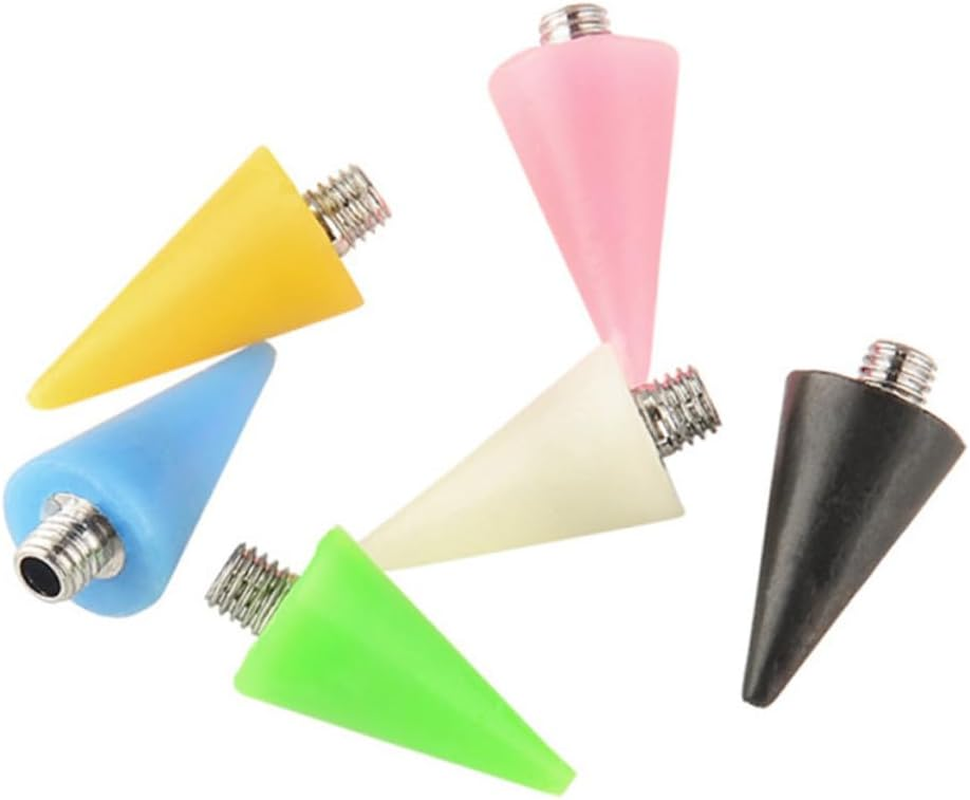 3Pcs Black Acrylic Dotting Pen Tips Nail Art Dotting Tools Replacement Heads for Manicure Rhinestones Picker Wax Head DIY Nail Care Accessories