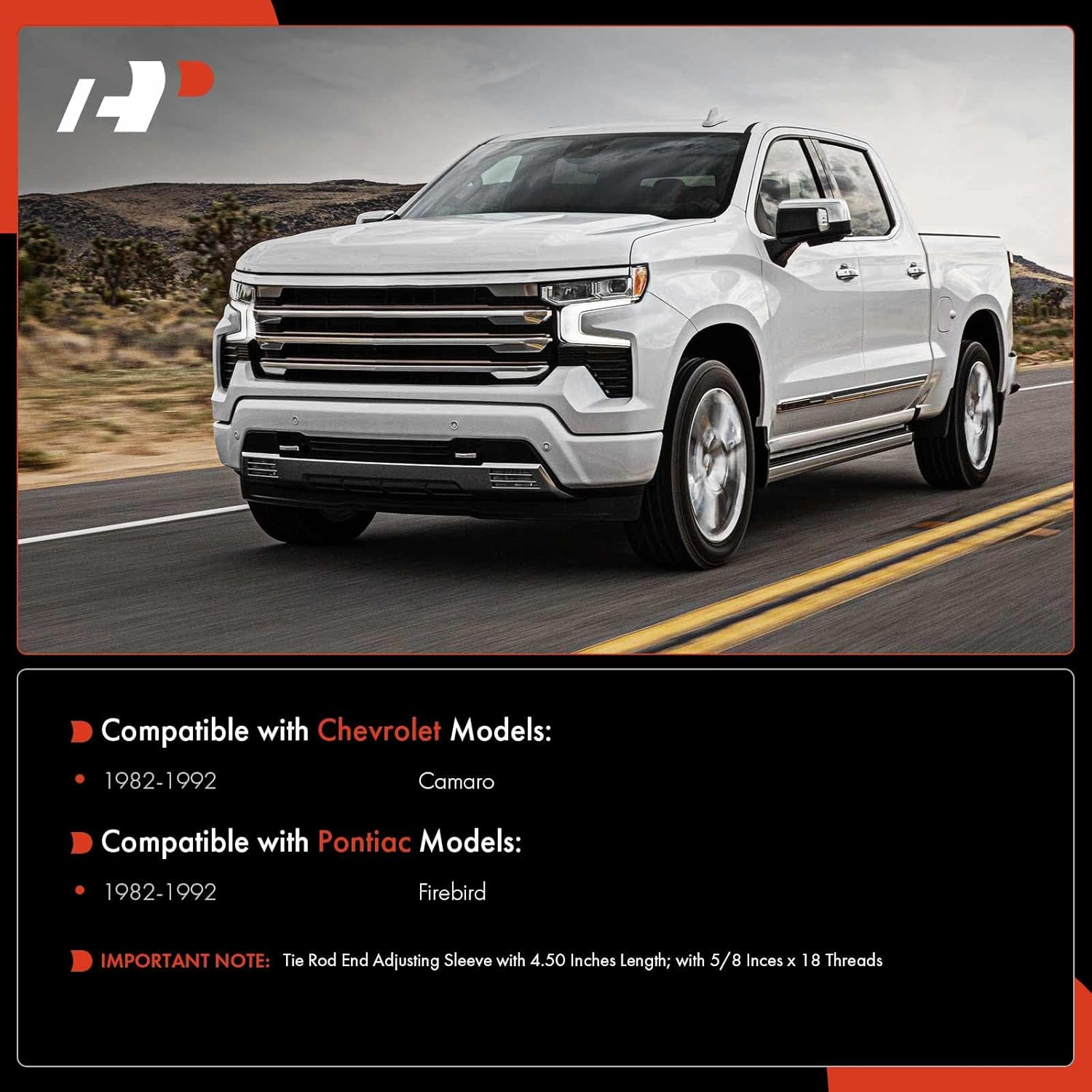 A-Premium Set of 10, Front Sway Bar Link, Lower Ball Joint, Outer Tie Rod End, Idler Arm, Center Link, Compatible with Chevrolet Camaro 1982-1992, Pontiac Firebird 1982-1992