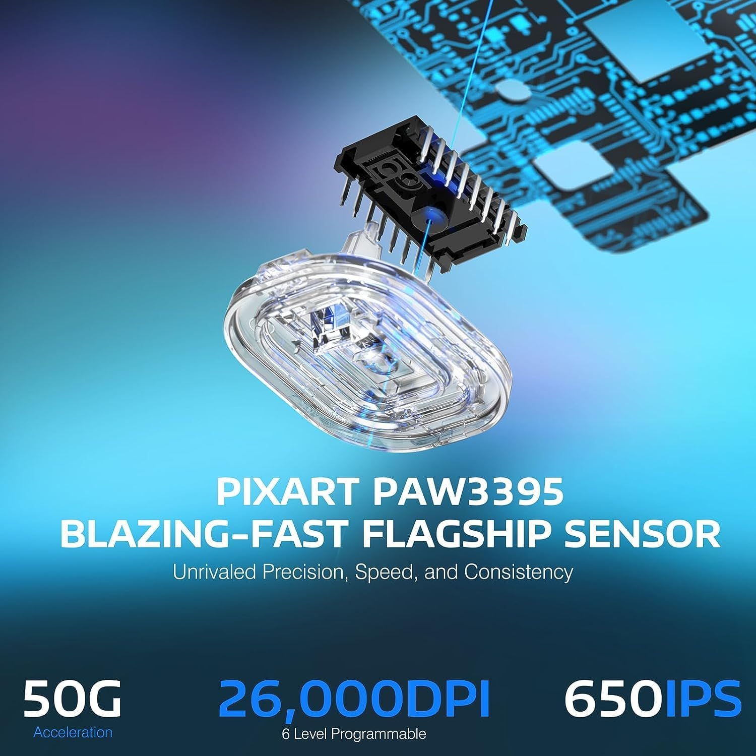 MANBASNAKE Attack Shark X3 Pro 4K/8K Hz Mouse, 59G Superlight BT/2.4G Wireless/Wired Gaming Mouse, Pixart PAW3395 Gaming Sensor, 26000 DPI, Programmable Buttons for Win11/Xbox/Ps/Mac(White) image number 2