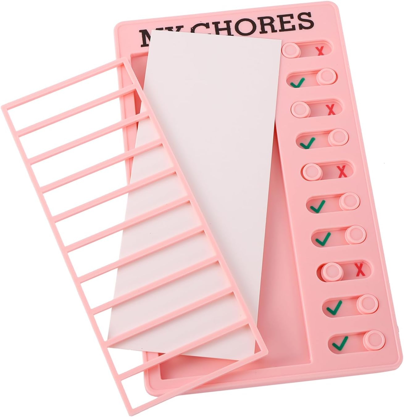 3 Pieces My Chore Checklist Board, Reusable Checklist for Planning Chart with 10 Detachable Cardstock for Home Routine Planning Daily to Do List(3 Colour) image number 5