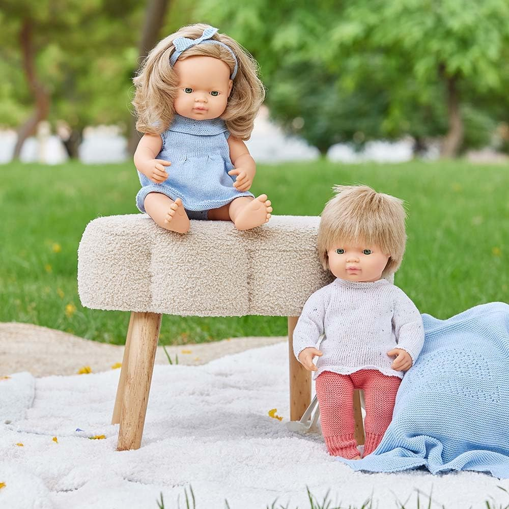 Miniland - Baby Doll - Caucasian Dark Blonde Girl