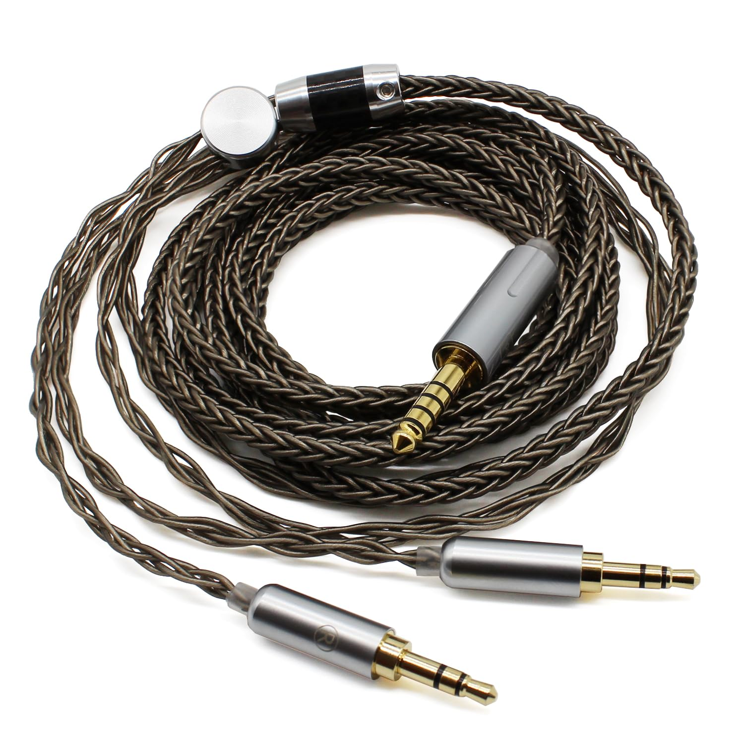 Youkamoo 4.4Mm Cable Compatible for Hifiman HE4XX, He-400I Headphones 8 Core Braided Silver Plated Replacement Audio Upgrade Cable (4.4Mm to Dual 3.5Mm Male Version) image number 4