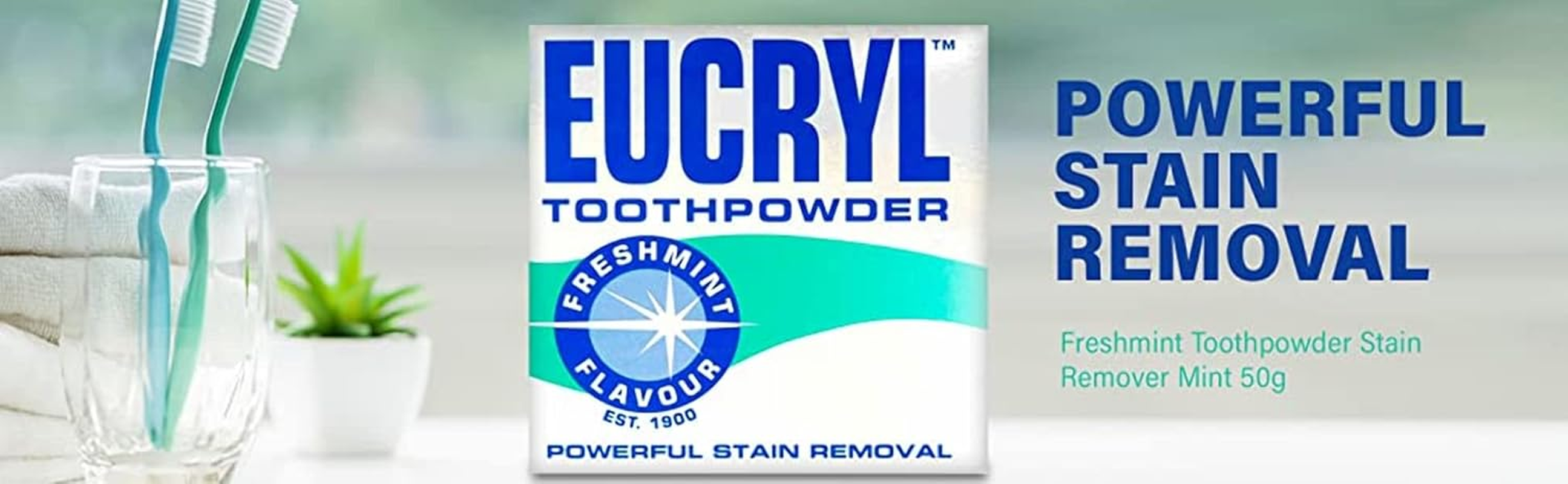 Eucryl Smokers Tooth Powder Freshmint Flavour (50G) - Pack of 2 image number 4