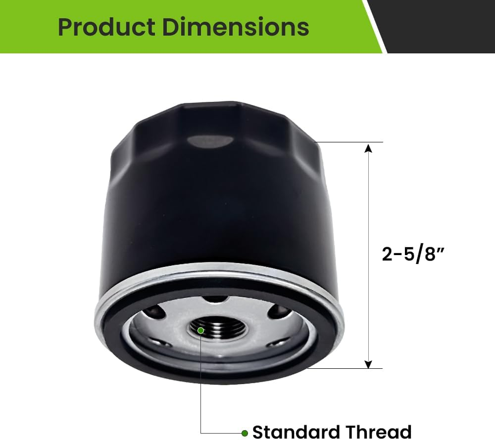 4 Pack 12 050 01 Oil Filter for Kohler 7000 Series Engine KH-12-050-01-S 12 050 01-S1 12-050-01-S 1205001S, Lawn Mower Oil Filter for Cub Cadet XT1 Compatible with Craftsman Troy Bilt Bronco image number 2