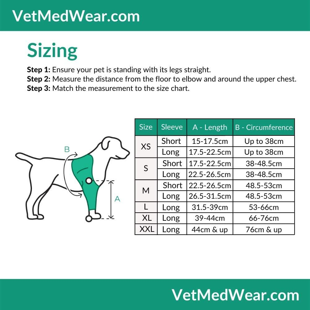 Shoulder Protective Sleeve for Dogs - E-Collar Alternative - after Surgery Wear - for Hot Spots, Wounds, Bandages, and Other Skin Conditions (XXL - Long Sleeve, Teal Green) image number 3