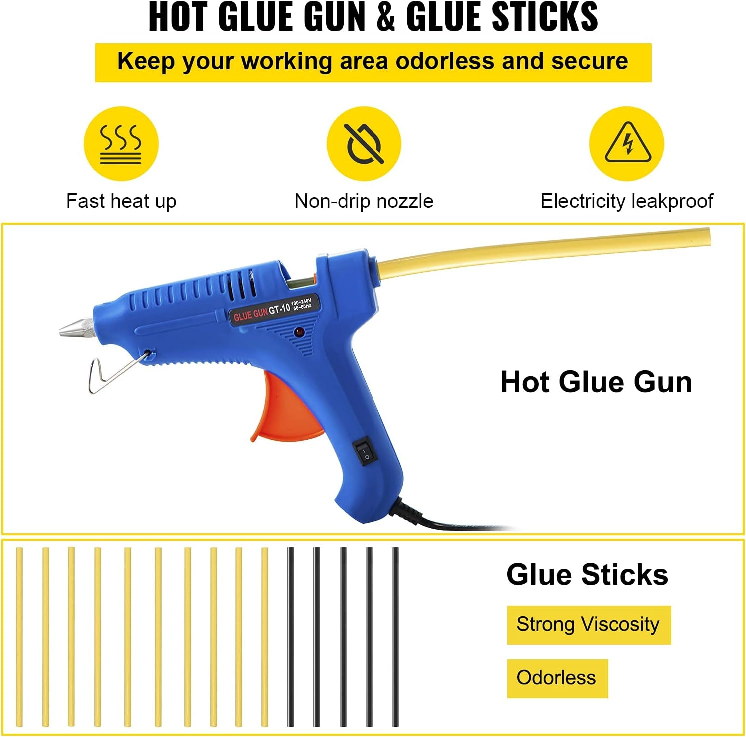 VEVOR Dent Removal Tool, 98 Pcs Paintless Dent Repair Tools, Led Baffle Board Car Dent Repair Kit, Glue Puller Tabs Dent Puller Kit for Auto Dent Removal, Minor Dents, Door Dings and Hail Damage image number 1