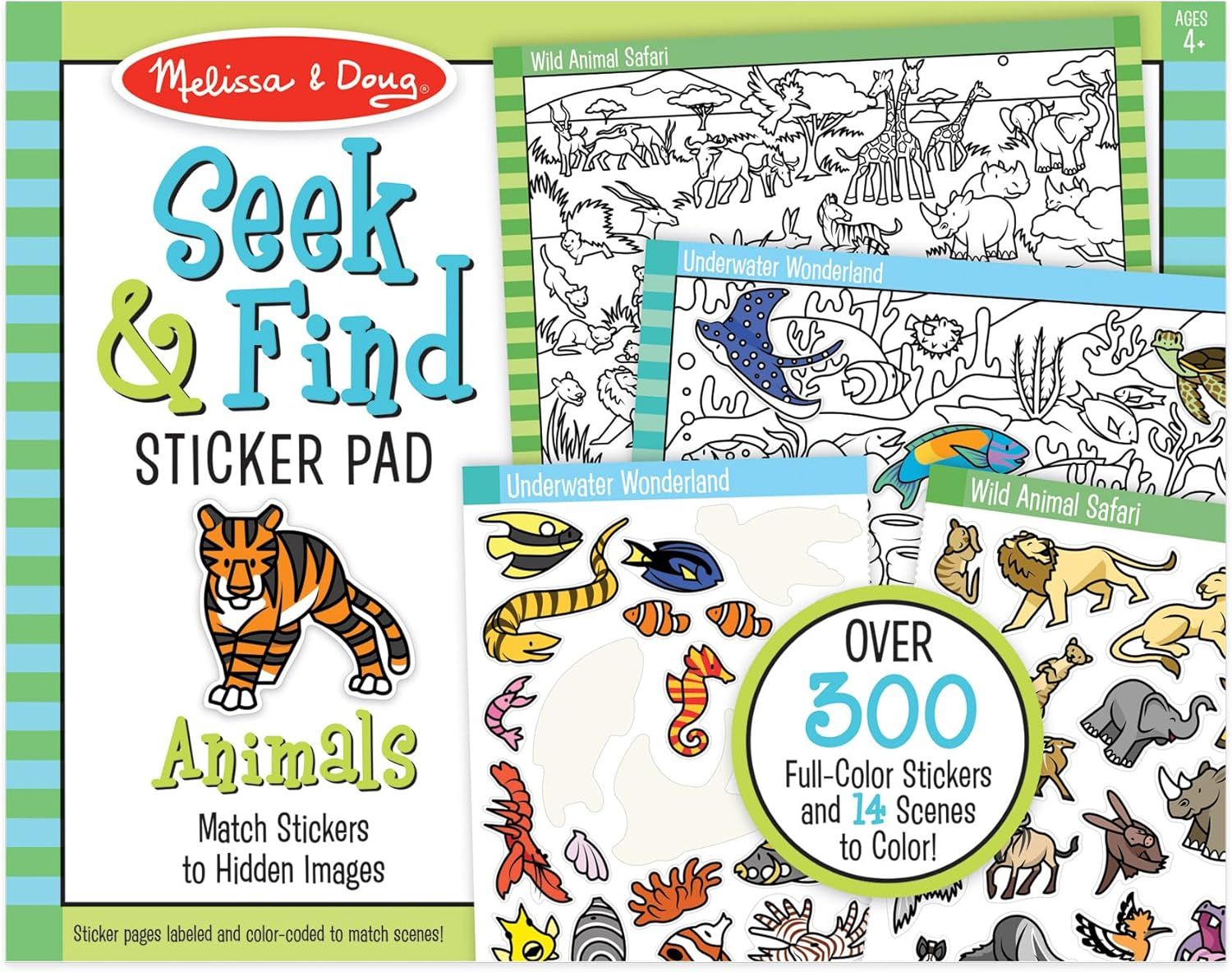 Melissa and Doug - Seek & Find Sticker Pad - Animals