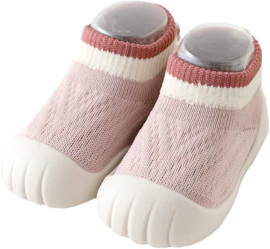 Baby Shoes First Walking & Walker Slip-On Soft Sole Non-Slip Sock Sneakers Infant Floor Slippers Toddler Shoes Lightweight Breathable for Boys Girls Early Walkers
