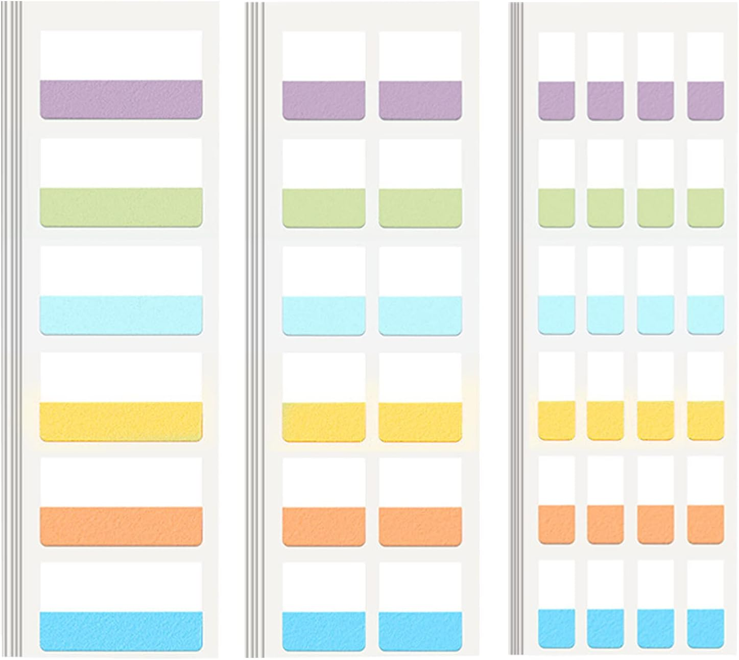 Pastel Sticky Notes Tabs, Transparent Sticky Tabs, Index Tabs, Sticky Notes Writable Annotation Tabs for Book Reading, File Classification, Book Tabs Flags, Label, Page Markers (Type B-L+M+S) image number 5