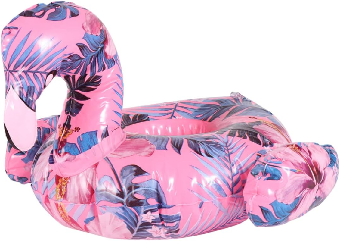Totority Beer Flamingo 2Pcs Swim Beer Mat Swim Beer Holder Flamingo Drink Float Beer Holder Water Floating Drink Inflatable Pool Colorful Beer Holder Inflatable Drink Holder Drink Floats Re-Usable image number 4