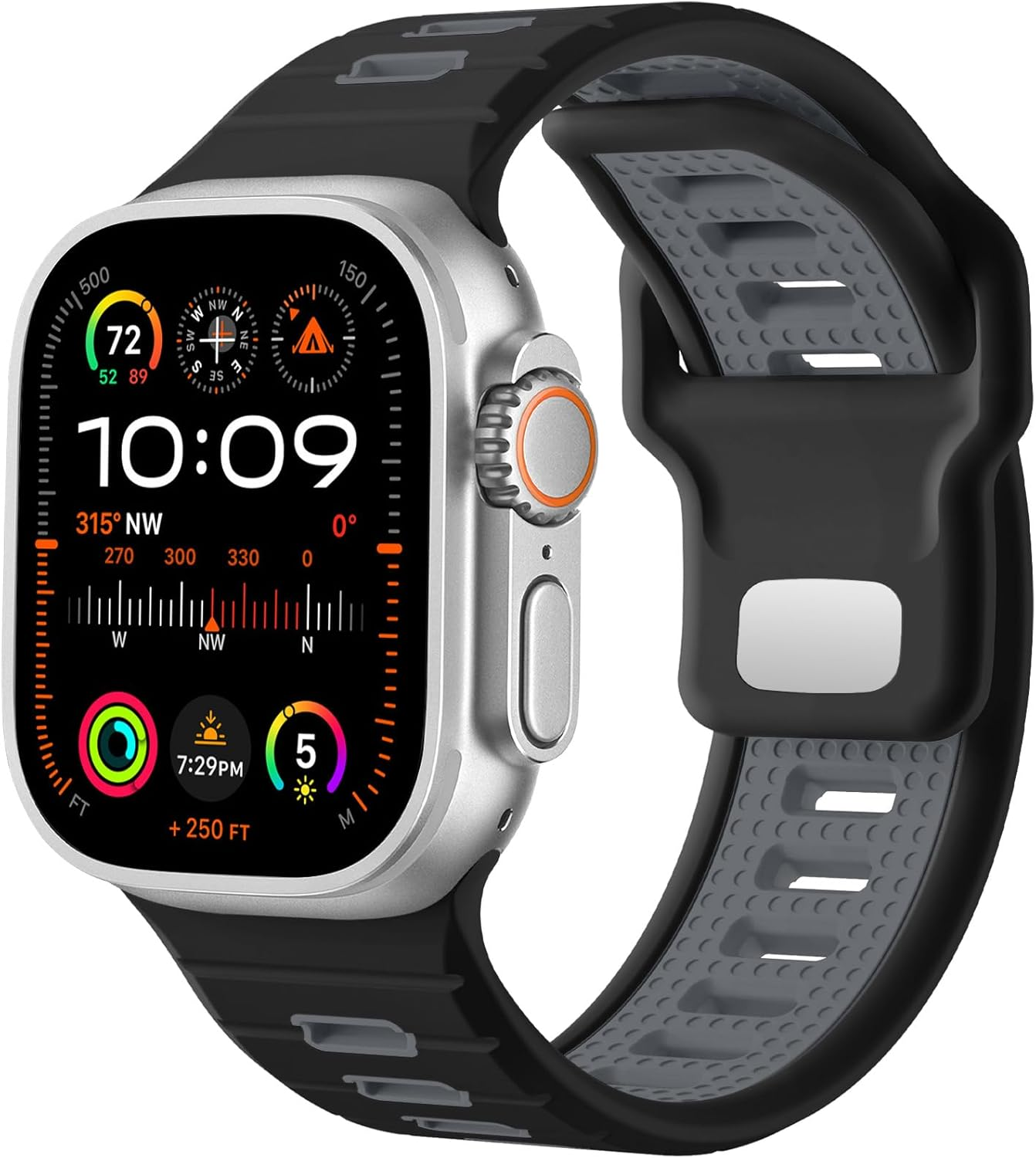 WJK Sport Bands Compatible with Apple Watch Ultra/Ultra 2 3 Band, Soft Silicone Sport Waterproof Replacement Strap for Iwatch Series 11 10 9 8 7 6 5 4 3 2 1 SE 49Mm 46Mm 45Mm 44Mm 42Mm, Multi Colors