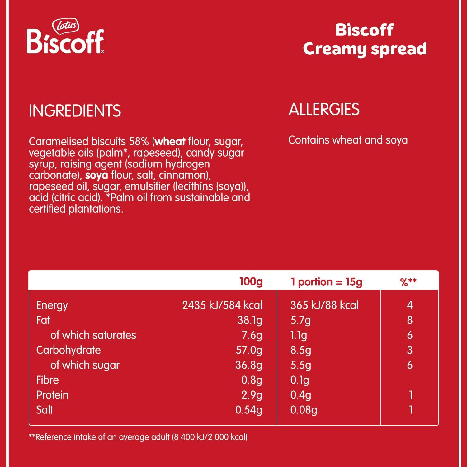 Lotus Biscoff - Sweet Spread - Smooth - 400G Pack of 1 image number 4