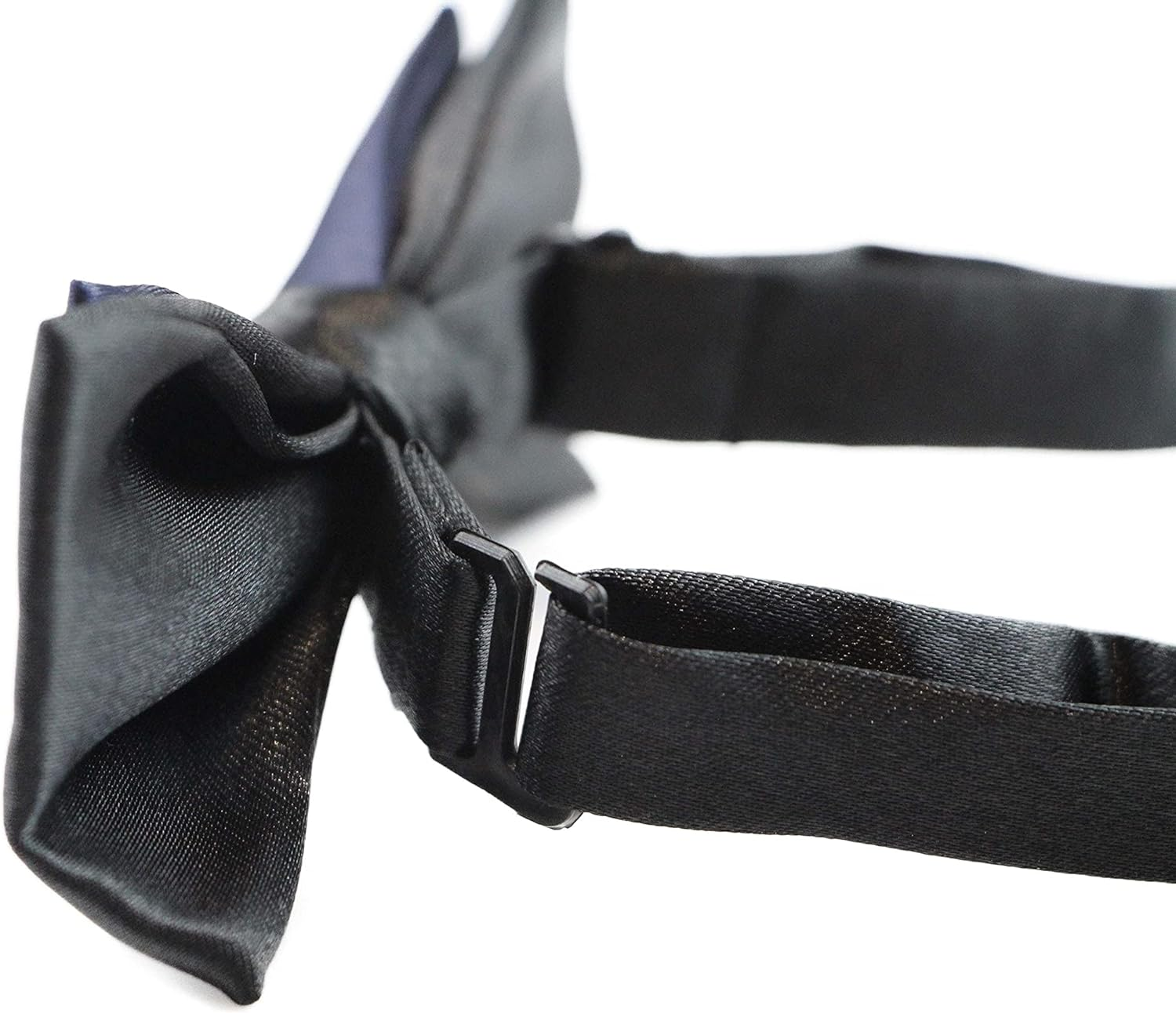 Boys Midnight Blue Two Tone Layer Bow Tie Black, Midnight image number 2