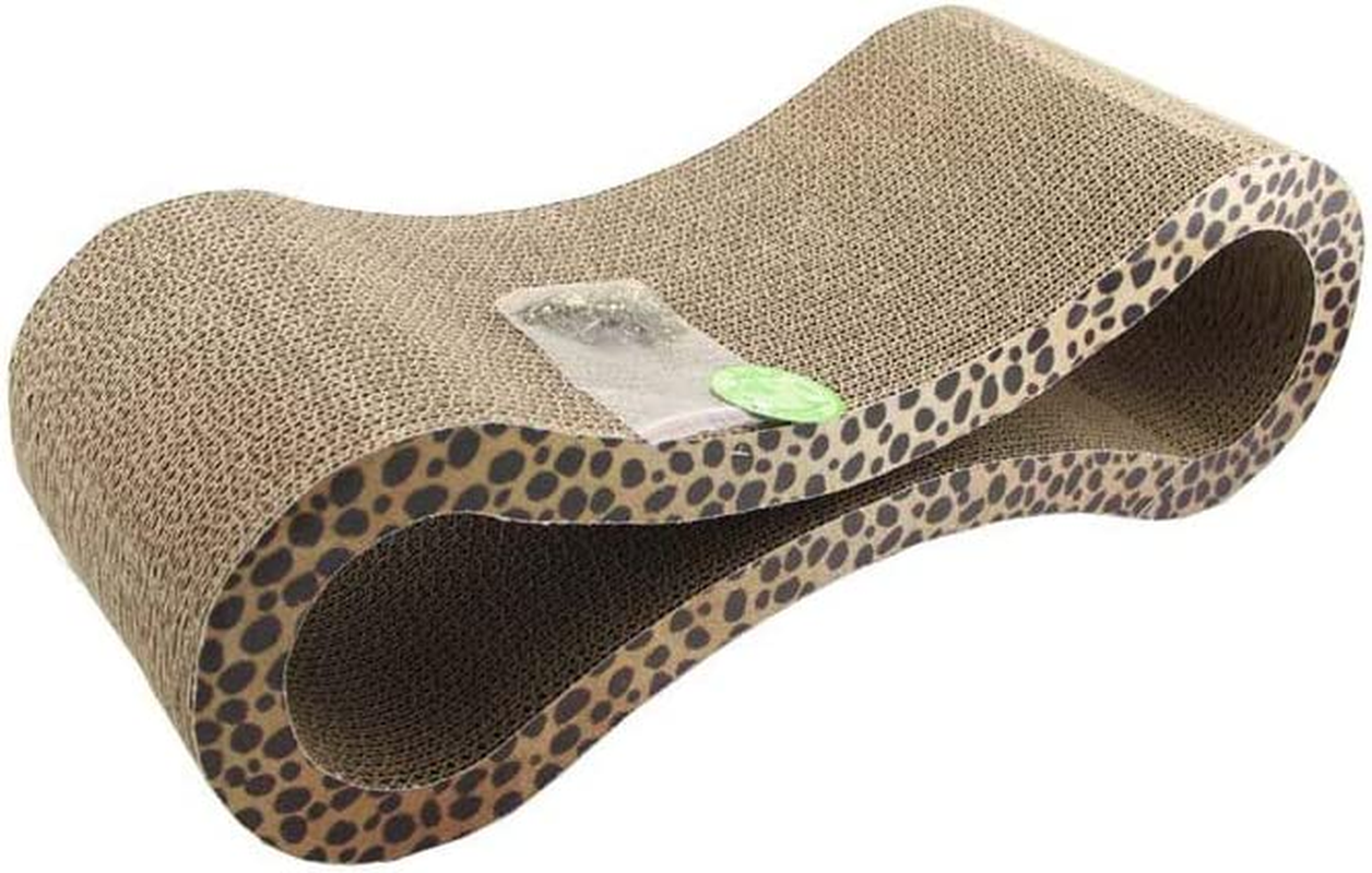 Cat Corrugated Scratcher Kitten Pet Claw Cardboard Scratching Post Board Bed Toy Mat Pad Catnip image number 2