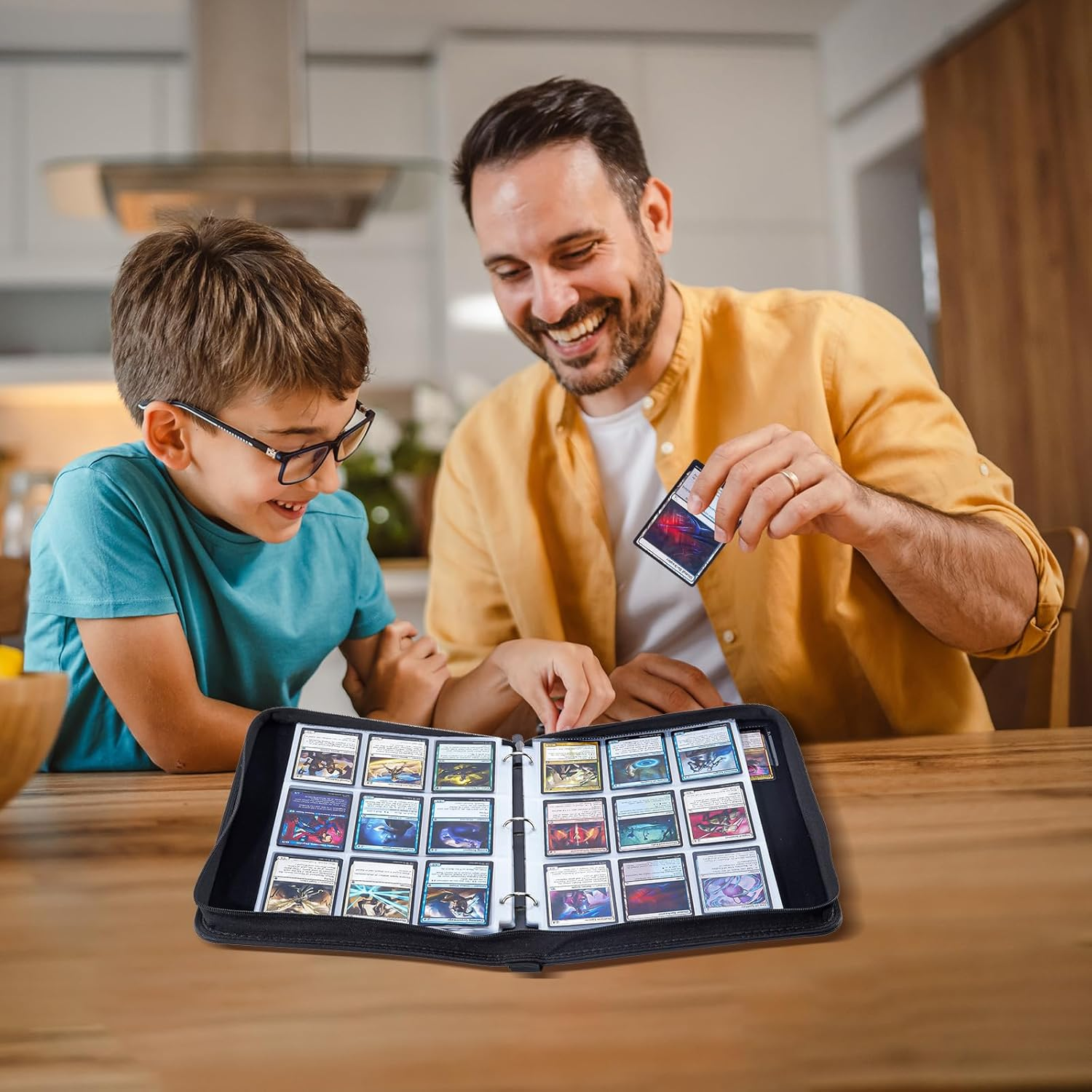 Procase 900 Pockets Card Binder with Clear Window for Trading Cards, 9 Double Sided Pockets Colletction Album Holder with Removable Sleeves for MTG, TCG, Sports, Football -Purple image number 2