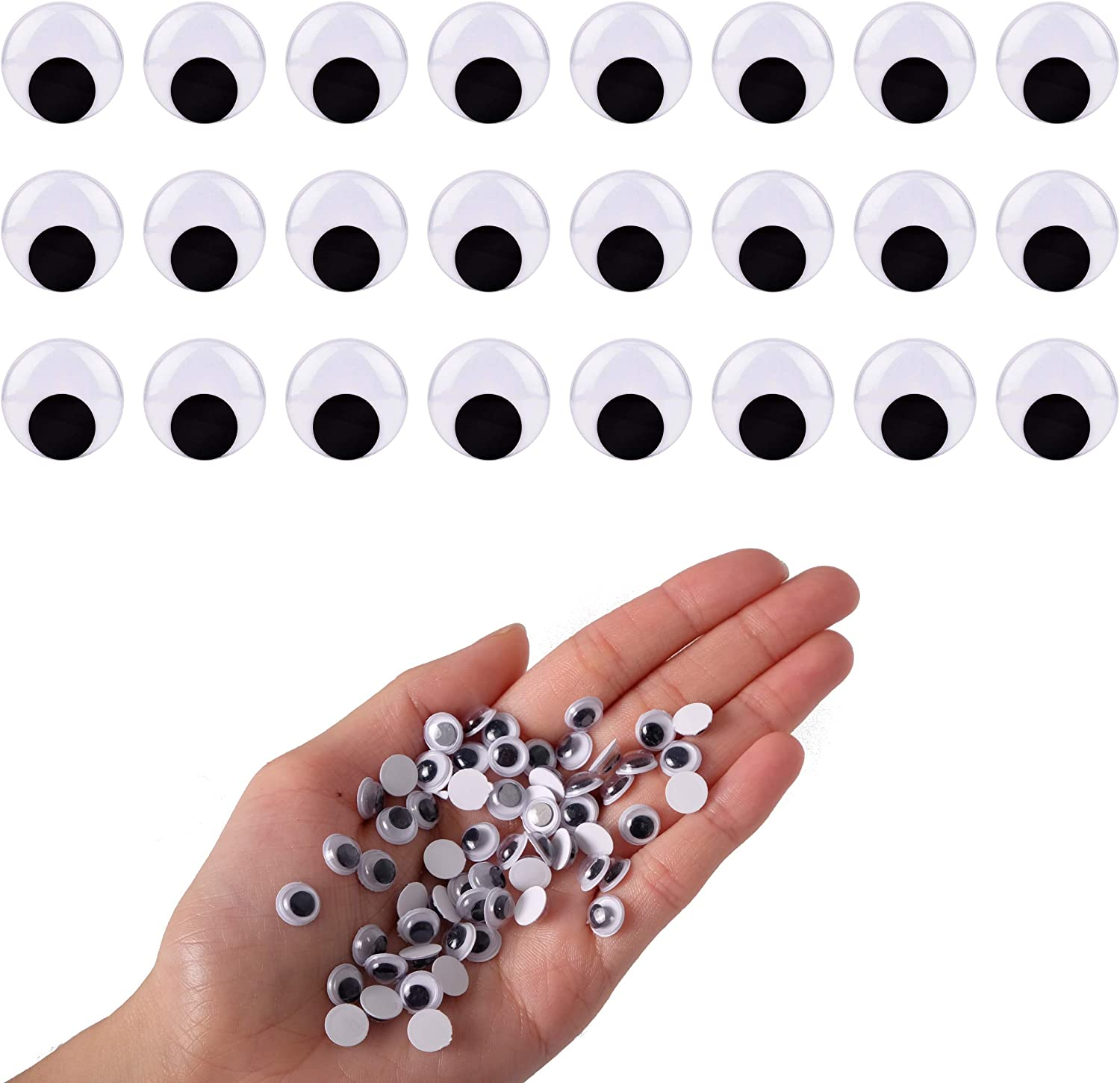 BEADNOVA 2 Inches Googly Eyes Self Adhesive Wiggly Eyes for Craft (12 Pieces) image number 2
