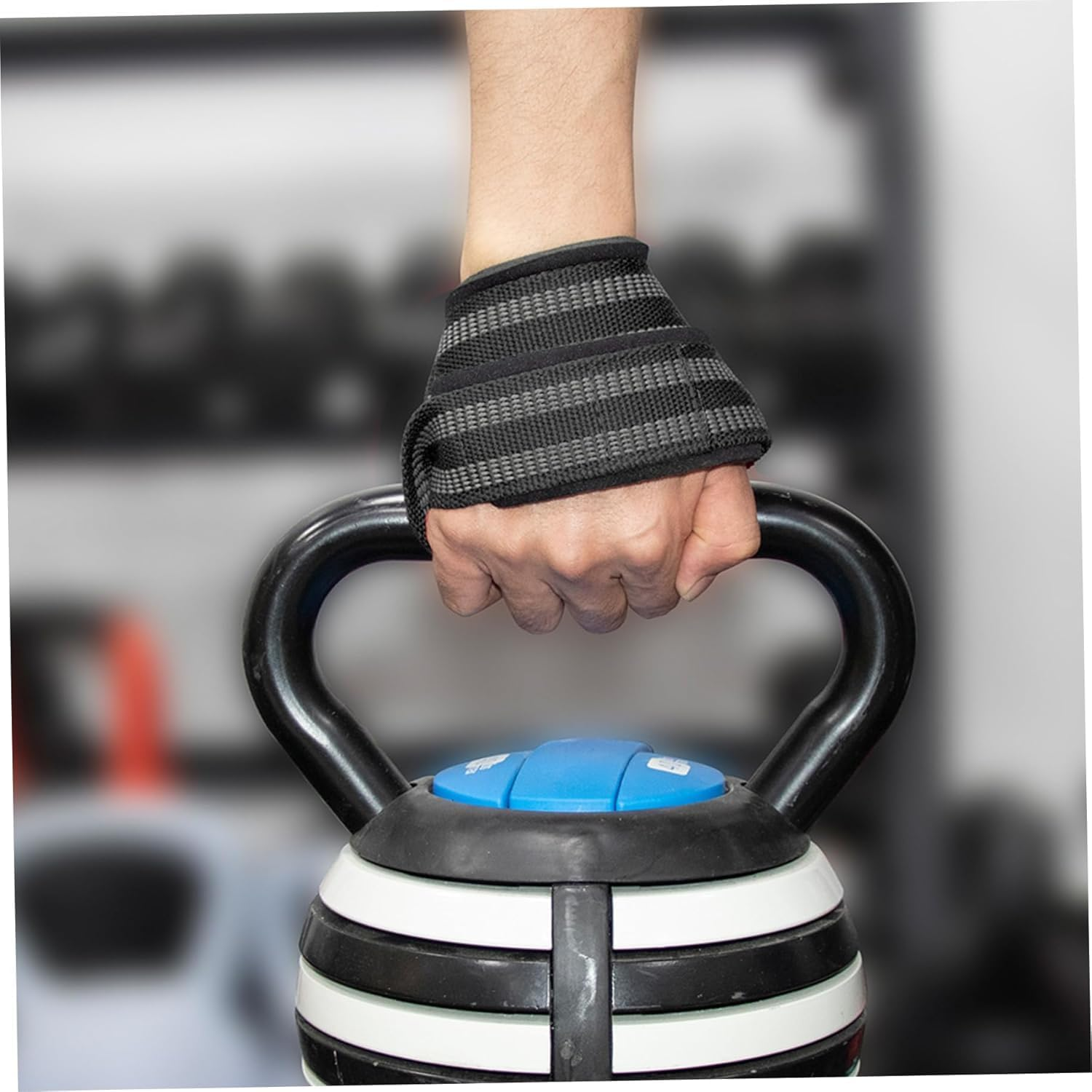 Figure 8 Lifting Straps for Deadlift & Weightlifting Prevent Grip Slip Gym Wrist Belt with Cotton Ribbon Sponge Pad for Men and Women Extra Grip Fits Shrugs Weight Lifting Cross Training image number 2