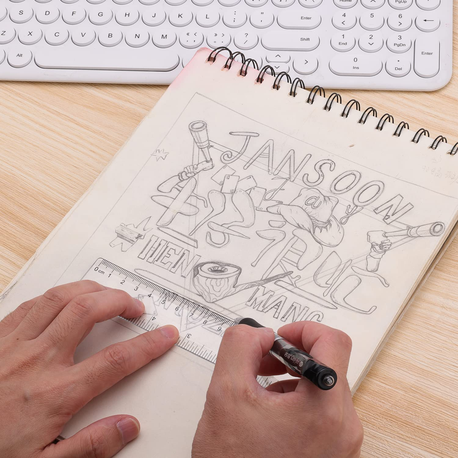 AIEX 40Pcs 6Inch Inch Ruler, Small Transparent Ruler Plastic Mini Rulers Bulk with Inches Centimeters for Kids Students Schools Office Supplies (Transparent)