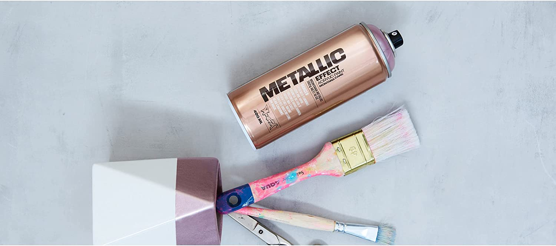 Montana Cans Metallic Spray Paint, 400 Ml, Rose image number 3