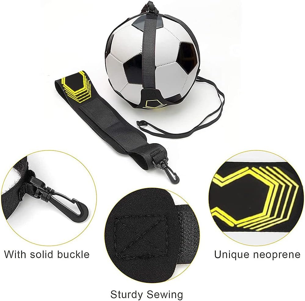 Soccer Training Belt,Kiwinvou Solo Soccer Volleyball Rugby Training Equipment,Adjustable Soccer Trainer Kicking Belt for Kids Adults Beginner image number 2