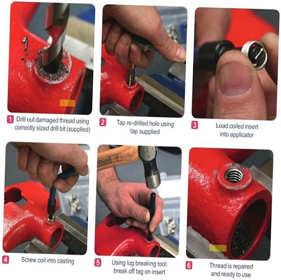 20Pcs Metric Thread Insert Kit M3 M4 M7 M9 M11 Car Pro Coil Tool M11*1.5