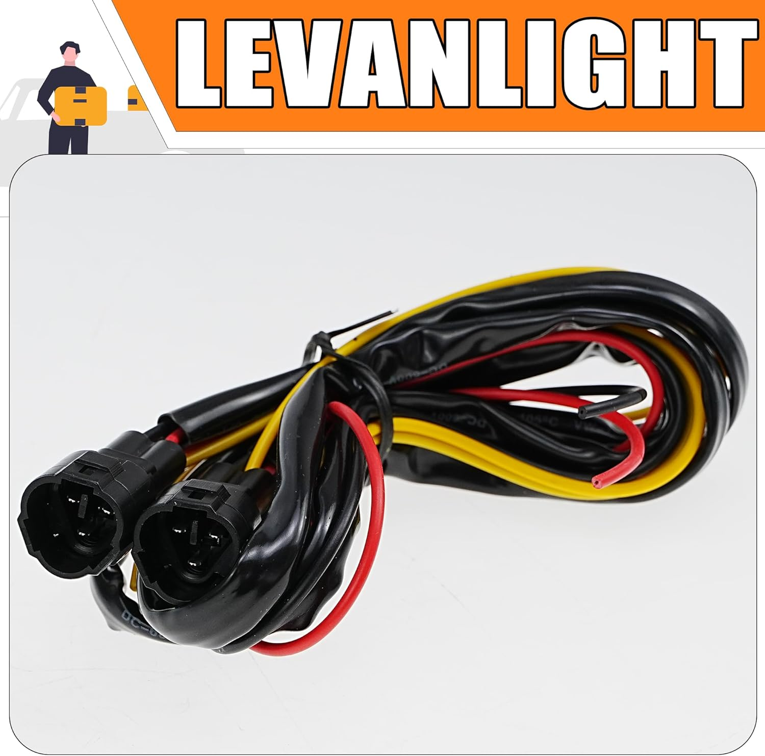 2-Pack Universal Super Bright LED Daytime Running Lights (DRL) for Cars, Trucks, Suvs &ndash; 6000K Daylight White, 12V 24V Compatible, IP67 Waterproof, Easy Installation, Durable ABS Housing image number 1