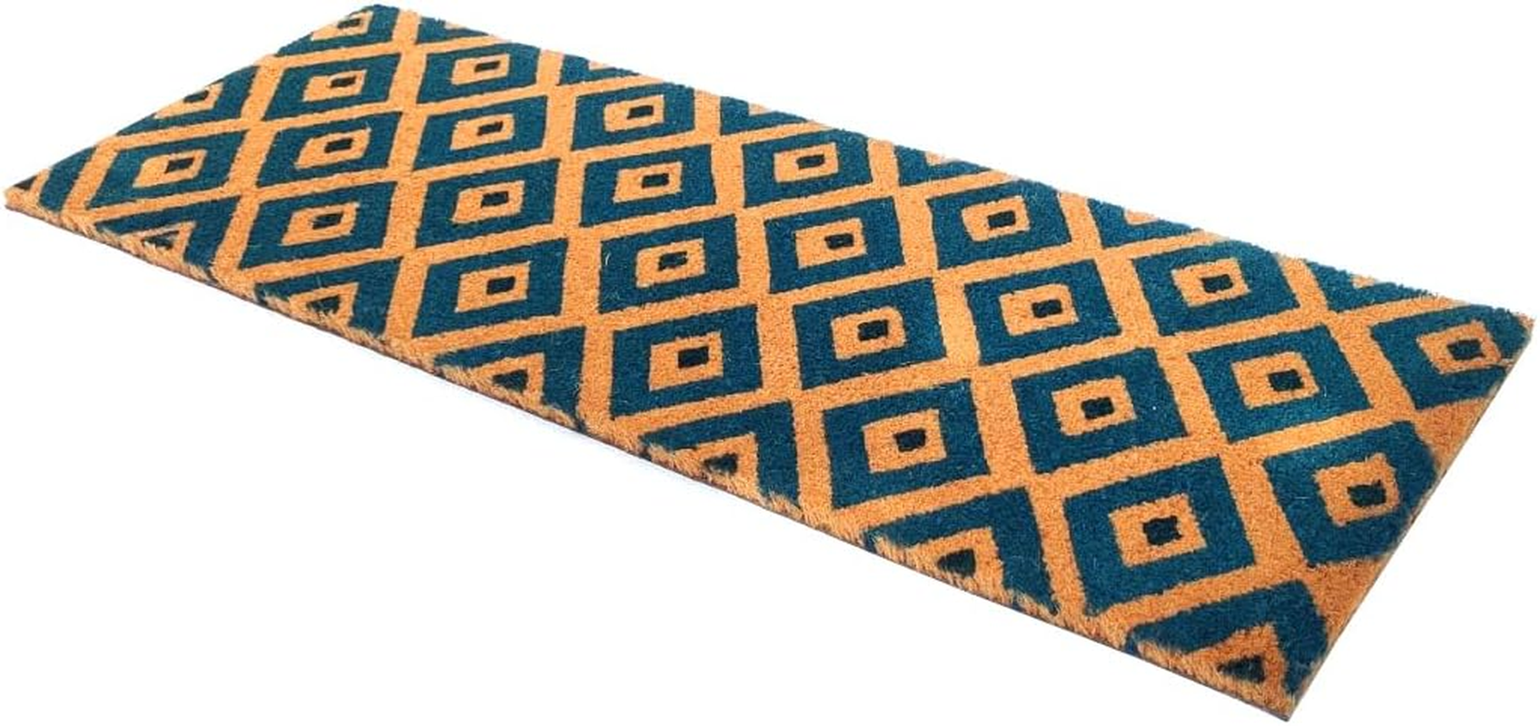PVC Backed Coir Doormat for Indoor and Outdoor Use with PVC Backing Kimberley Blue (60X90 Cm)