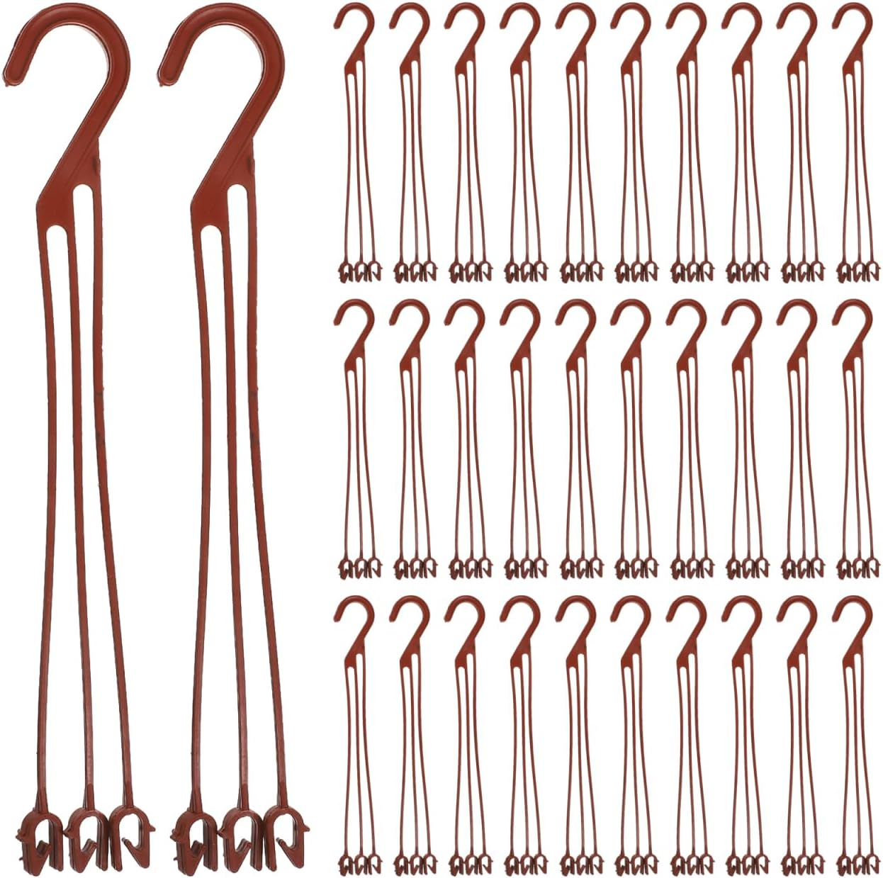 Happyyami Hanging Planter Hooks 9 Inch Plastic Wall-Mounted Flower Plant Holders with Anti-Rust Design for Indoor Outdoor Garden Balcony Desk Decoration image number 3