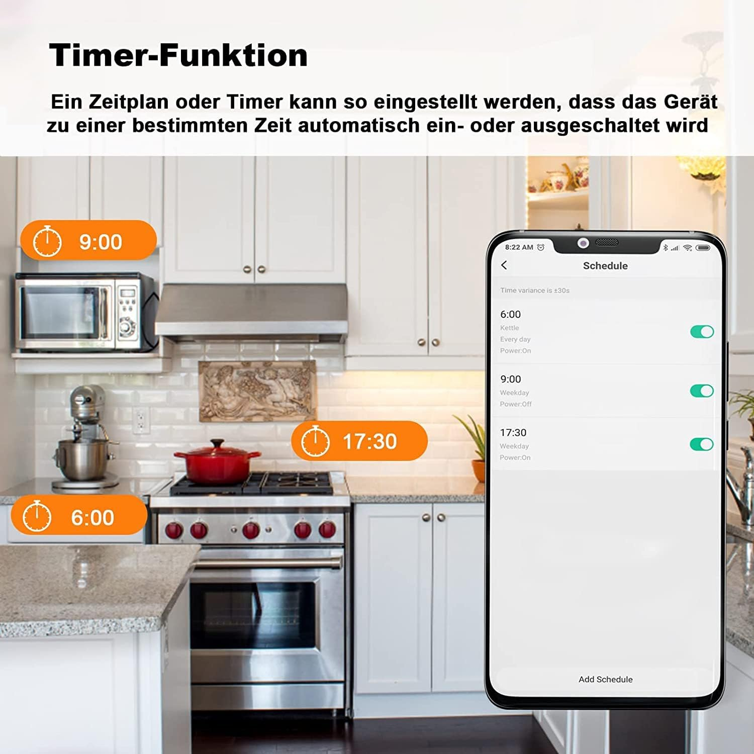 XENON Zigbee Smart Plug Mini, Wifi Outlet for Home Automation, Remote & Voice Control, Compatible with Alexa, Google, Home Assistant, and Smartthiiings, 2 Pack - Wifi-732-2 Pack image number 3