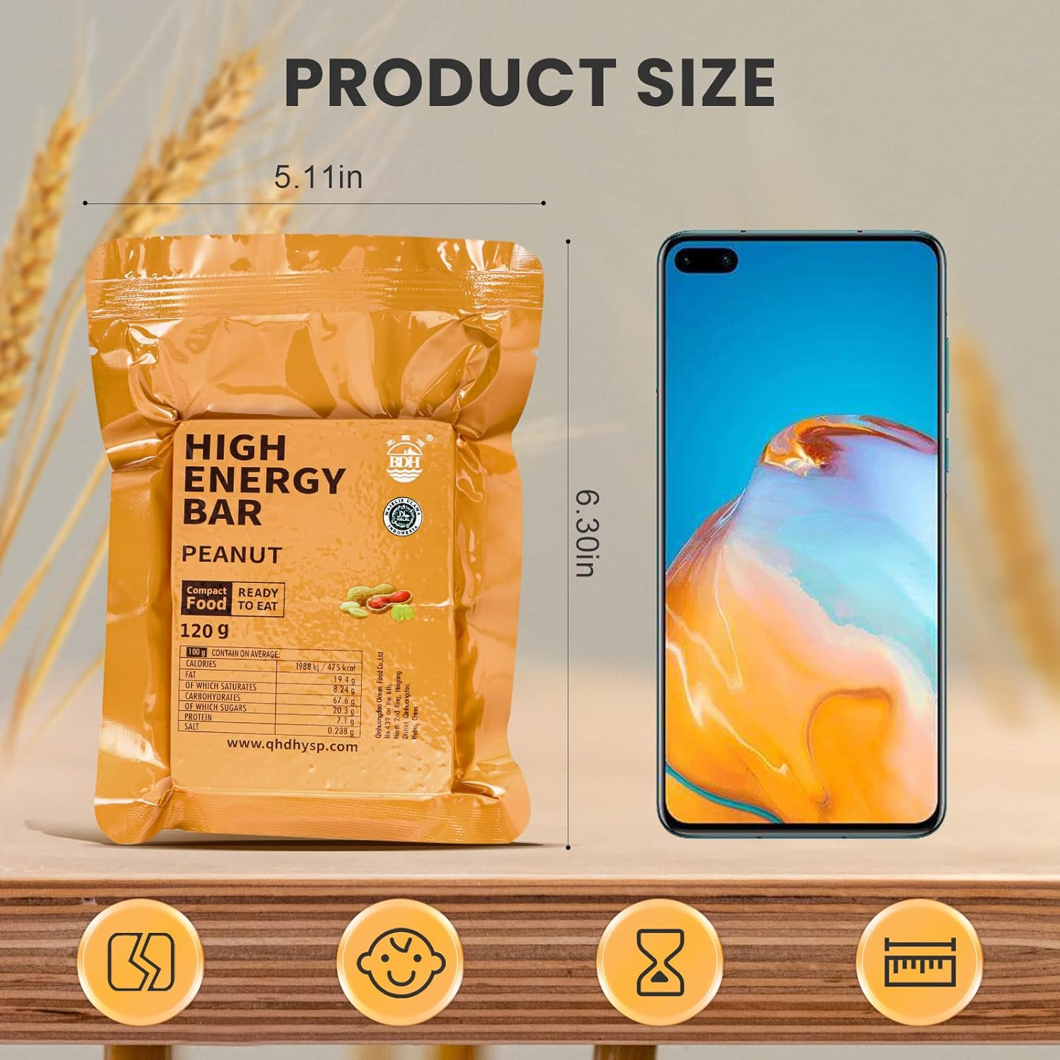 Emergency Food Ration Bars, Survival Tabs Supply for Outdoor Camping Emergency Snowstorm Earthquake Disaster Preparedness Kit with Long Self Life 12 Count image number 3