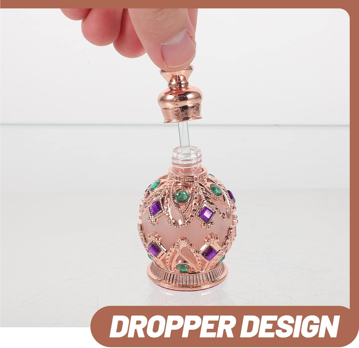 DECHOUS Empty Perfume Bottle Glass Bottle Portable for Refillable Fragrance Holder image number 2