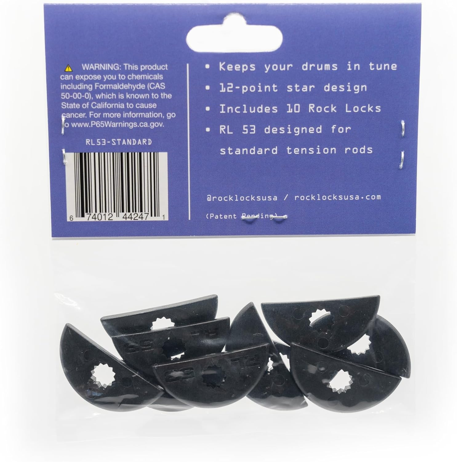 Rock Locks 53 (Standard) - Drum Tension Rod Locks image number 4