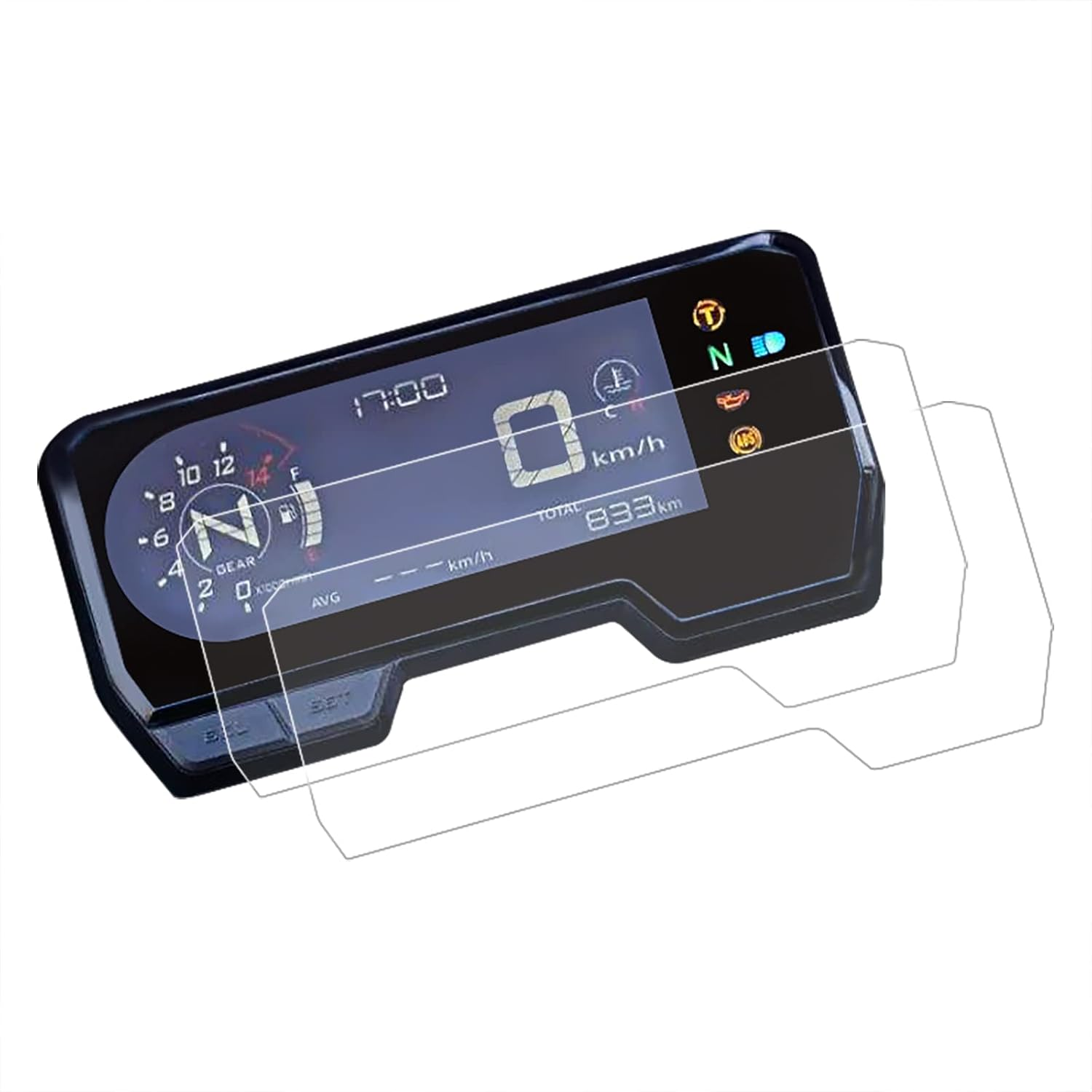 BAIONE Worldmotop Screen Protector Instrument Film Motorcycle Scratch Cluster Dashboard Protection Replacement for Honda CB500X CBR650R CB500F CBR500R CB650R 2019 2020 2021 (2 PCS) image number 2