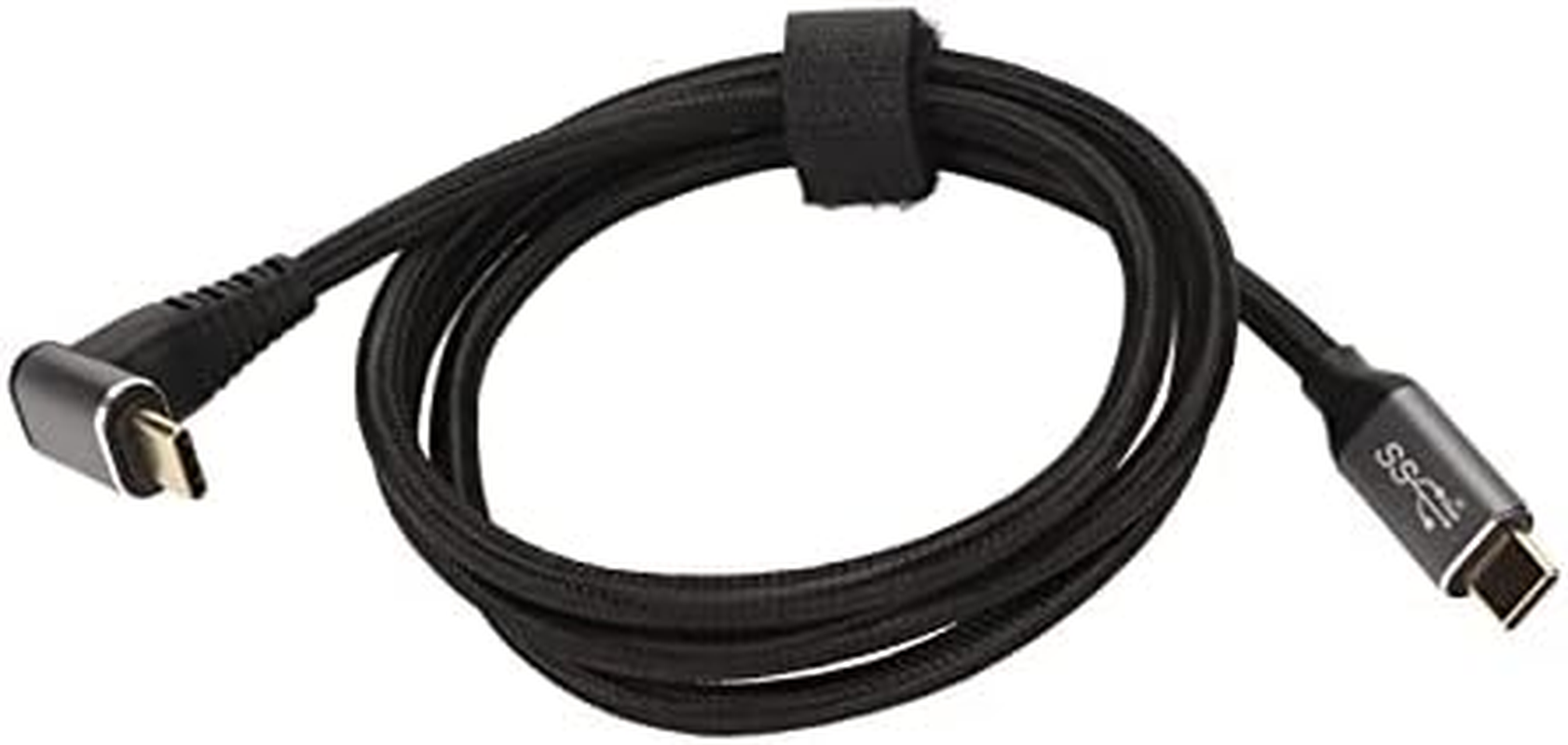 USB C to USB C Cable 90 Degree for Steam Deck, 100W Right Angle USB C to C Type C PD Fast Charging Cord for Games, USB C Cable for Notebook Phone (100Cm) image number 4