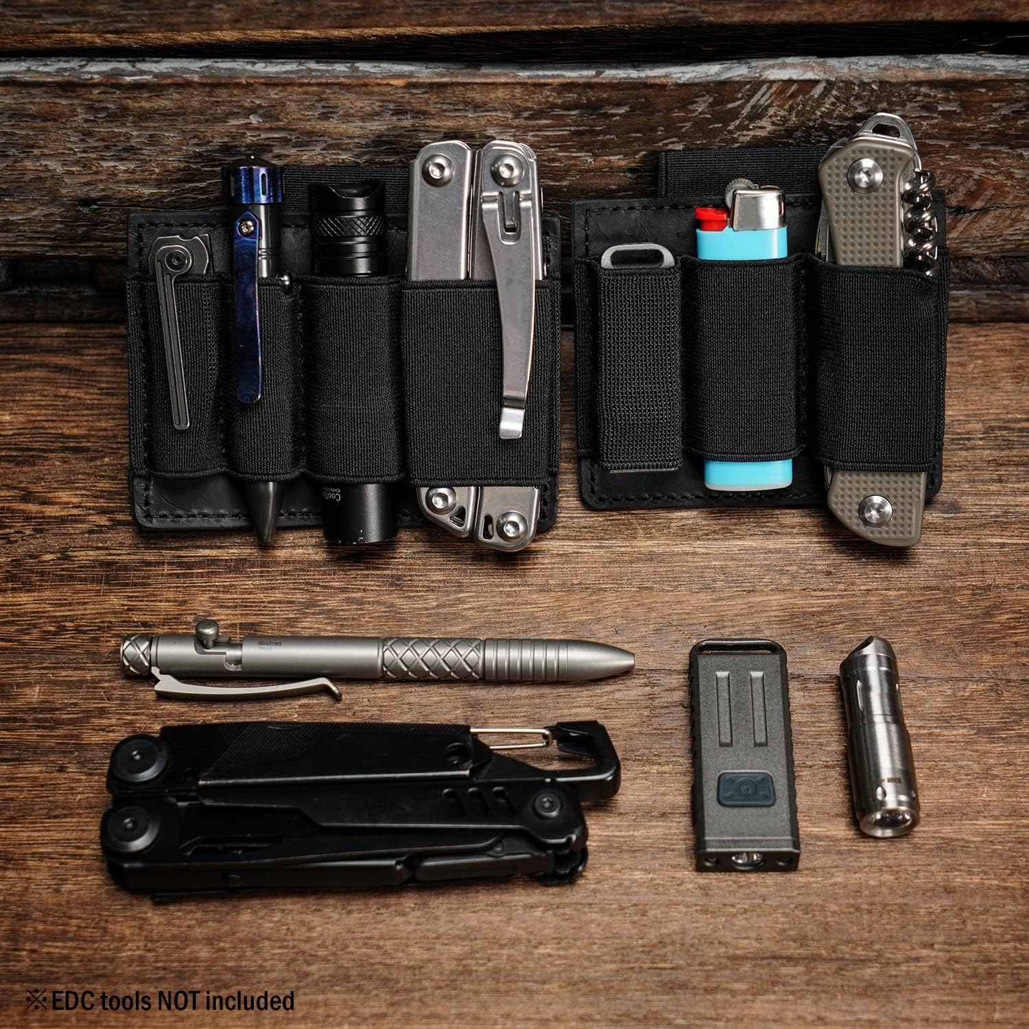 VIPERADE PL7 EDC Pouch Hook and Loop, Elastic Organizer Holder Panel, Hook Backed Accessories Holder for Backpack, Tactical Vest, Bag image number 4