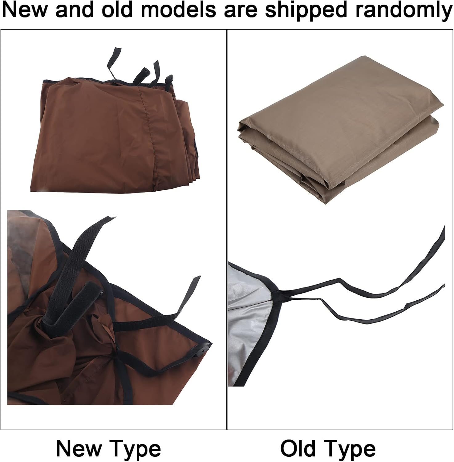 Bench Cushion Cover, 59.1X19.7X3.9In Outdoor Cushions, Waterproof Swing Cushion, Swing Seat Cushion Cover Replacement, 3 Seat Swing Chair Swing Hammock Protector (Coffee) image number 4