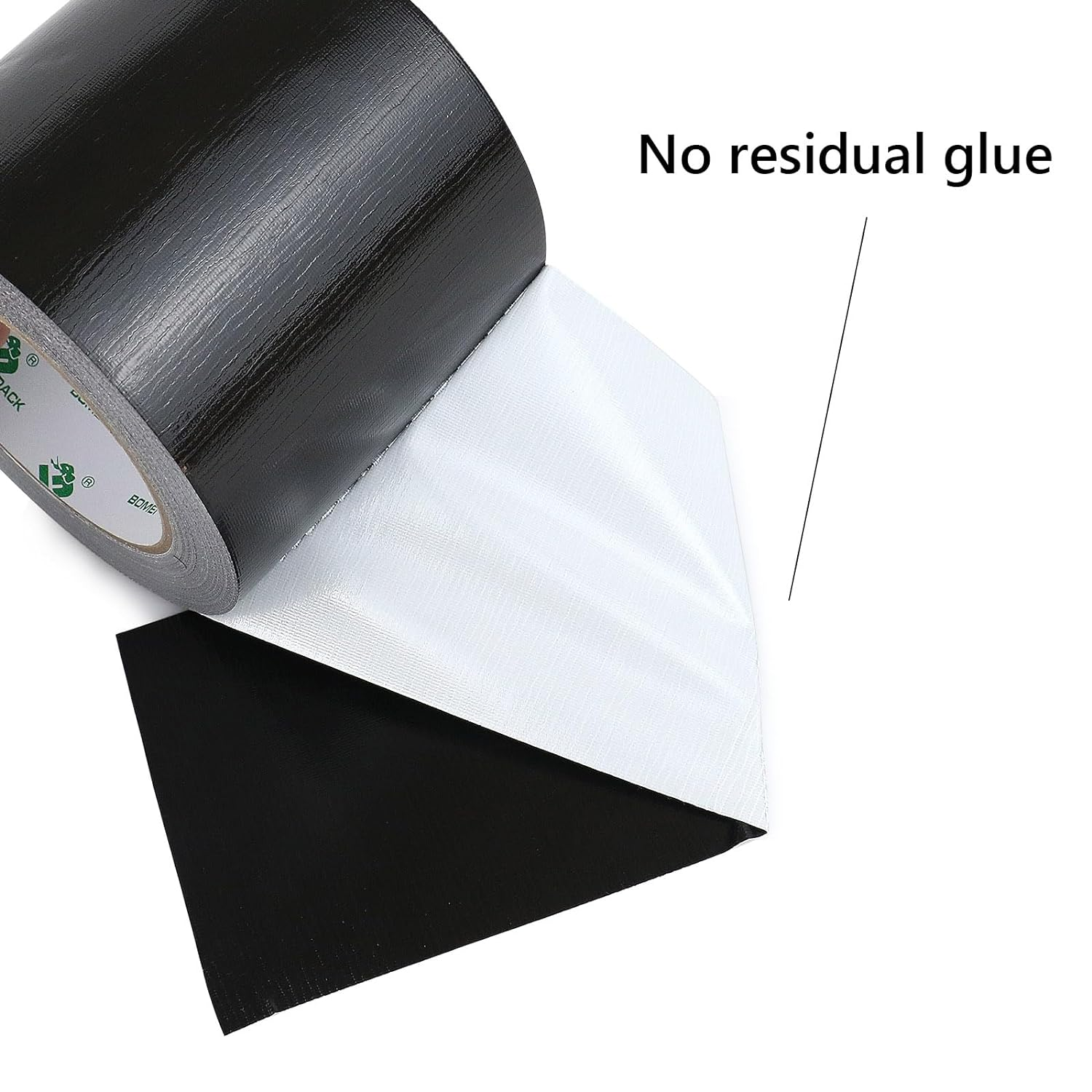 Heavy Duty Black Duct Tape, Multi-Use Easy Tear Gaffer Waterproof Cloth Tape for Repairing, Maintenance and Industrial Use, 3.94 Inch X 32.8Yards, 7.5Mil Thick, 1 Roll, BOMEI PACK image number 5