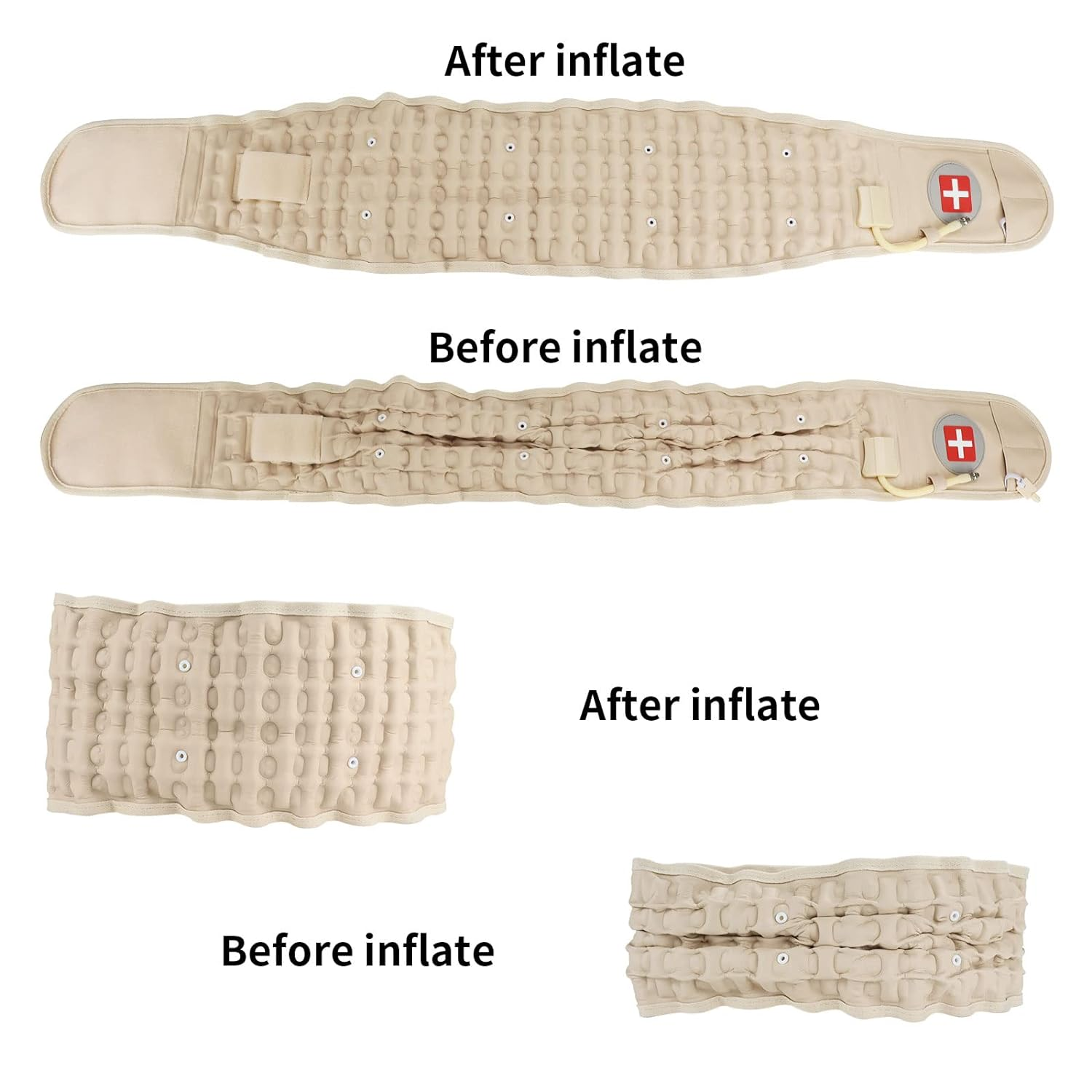 Decompression Back Belt Waist Brace Spinal for Lower Back Pain Relief - Lumbar Air Traction Device for Adult, Lumbar Decompression Belt One Size Fits 29-49 Waist image number 1