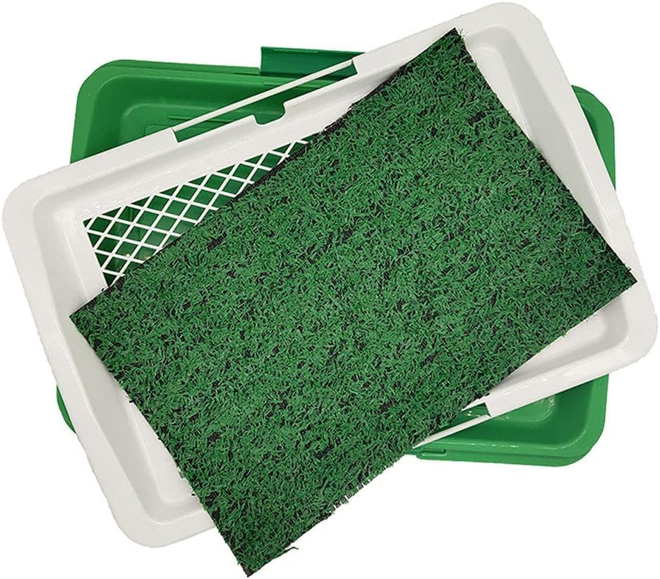 Artificial Grass Puppy Pad for Dogs and Small Pets&ndash;Portable Training Pad with Tray&ndash;For Puppies and Small Pet, Portable Potty Trainer for Indoor and Outdoor Use, Puppy Essentials image number 3