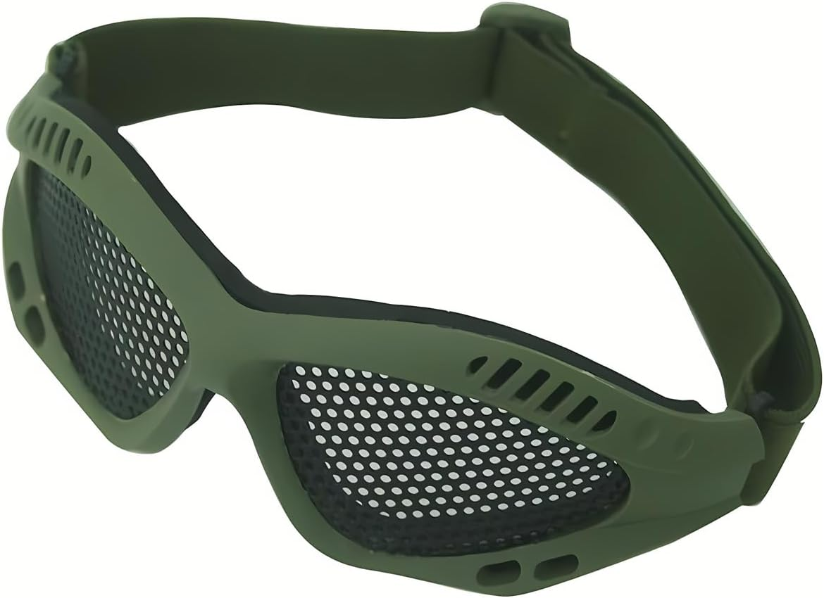 Wokyo Cs Safety Mesh Goggles High Density Metal Mesh Pattern Goggle Safety Glasses for Outdoor Games Sports Cycling