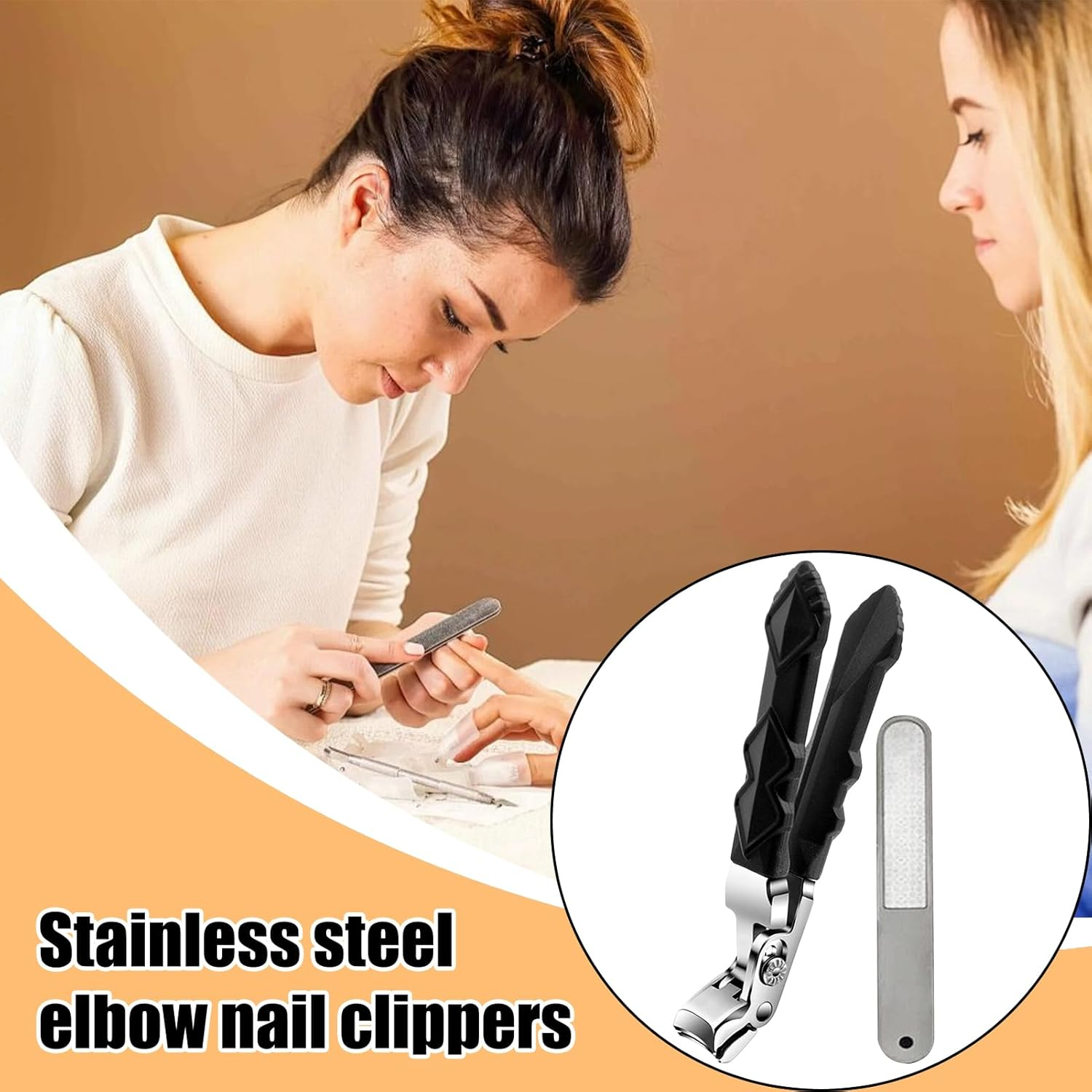 Toe Nail Clippers, Nail Cutting Clippers, Angled Stainless Steel Trimmer Scissors for Travel Precision Cutting Men Adult Women Kids Home Seniors image number 5