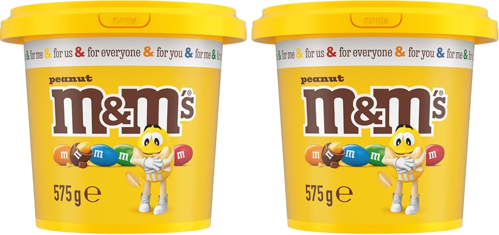 M&M'S Peanut Chocolate Party Bucket 575G image number 2