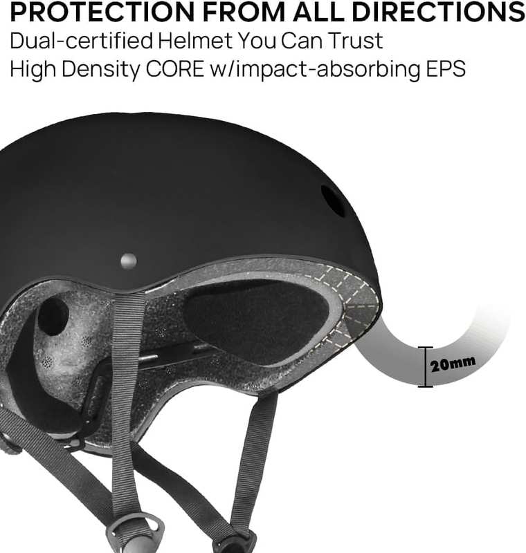KIRLI Skateboard Helmet - Lightweight, Adjustable & Ventilated Helmet for Scooter, Roller Skate, Inline Skate image number 1