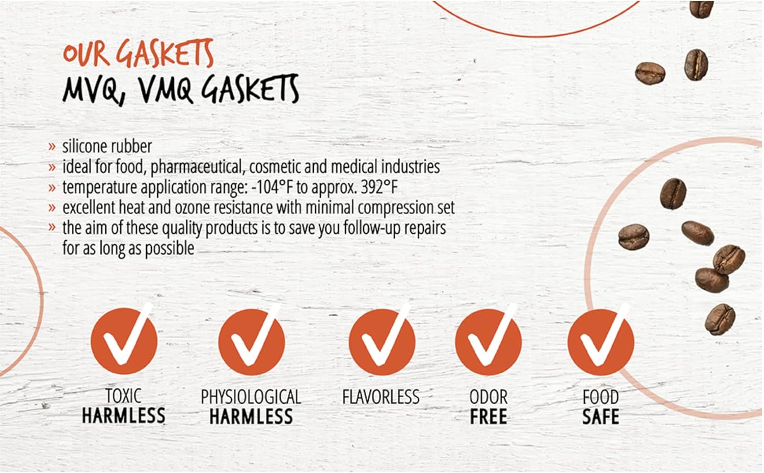 Gasket Seal Set Compatible for La Pavoni Professional, Europiccola, Stradivari Professional, Stradivari Lusso, Romantica for Appliances up to Year of Manufacture 1997 - Set 1 image number 5